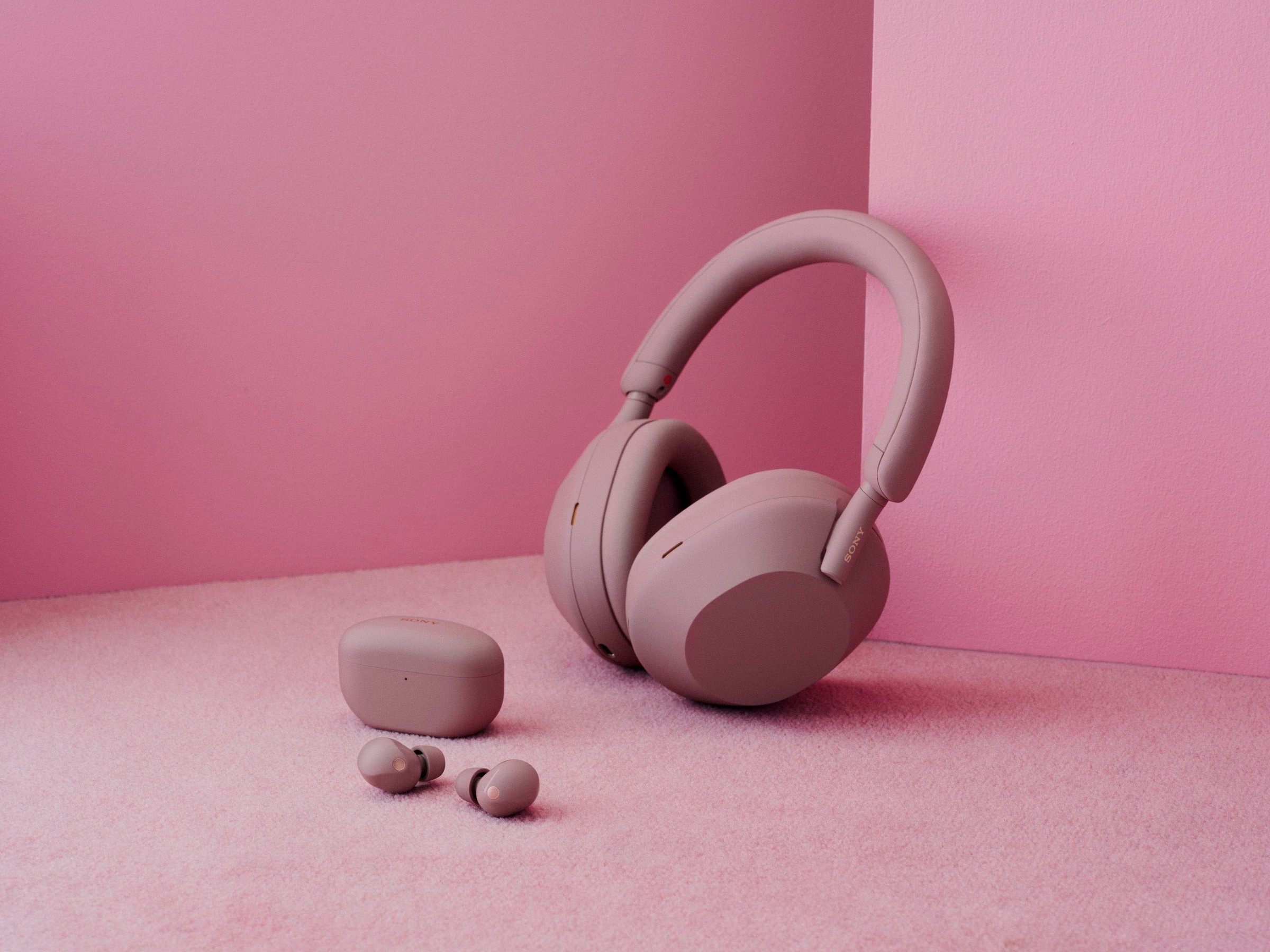 Sony Bluetooth-Kopfhörer »WH1000XM5 kabellos«, A2DP Bluetooth-AVRCP Bluetooth-HFP-HSP-Bluetooth, Multi-Point-Verbindung-Sprachsteuerung-Rauschunterdrückung-Noise-Cancelling-Freisprechfunktion-Hi-Res
