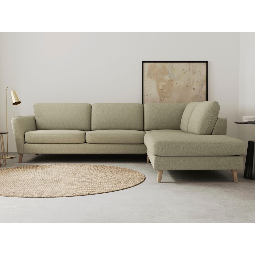 Home affaire Ecksofa »MARSEILLE 278/202 cm, Ottomane rechts/links wählbar«