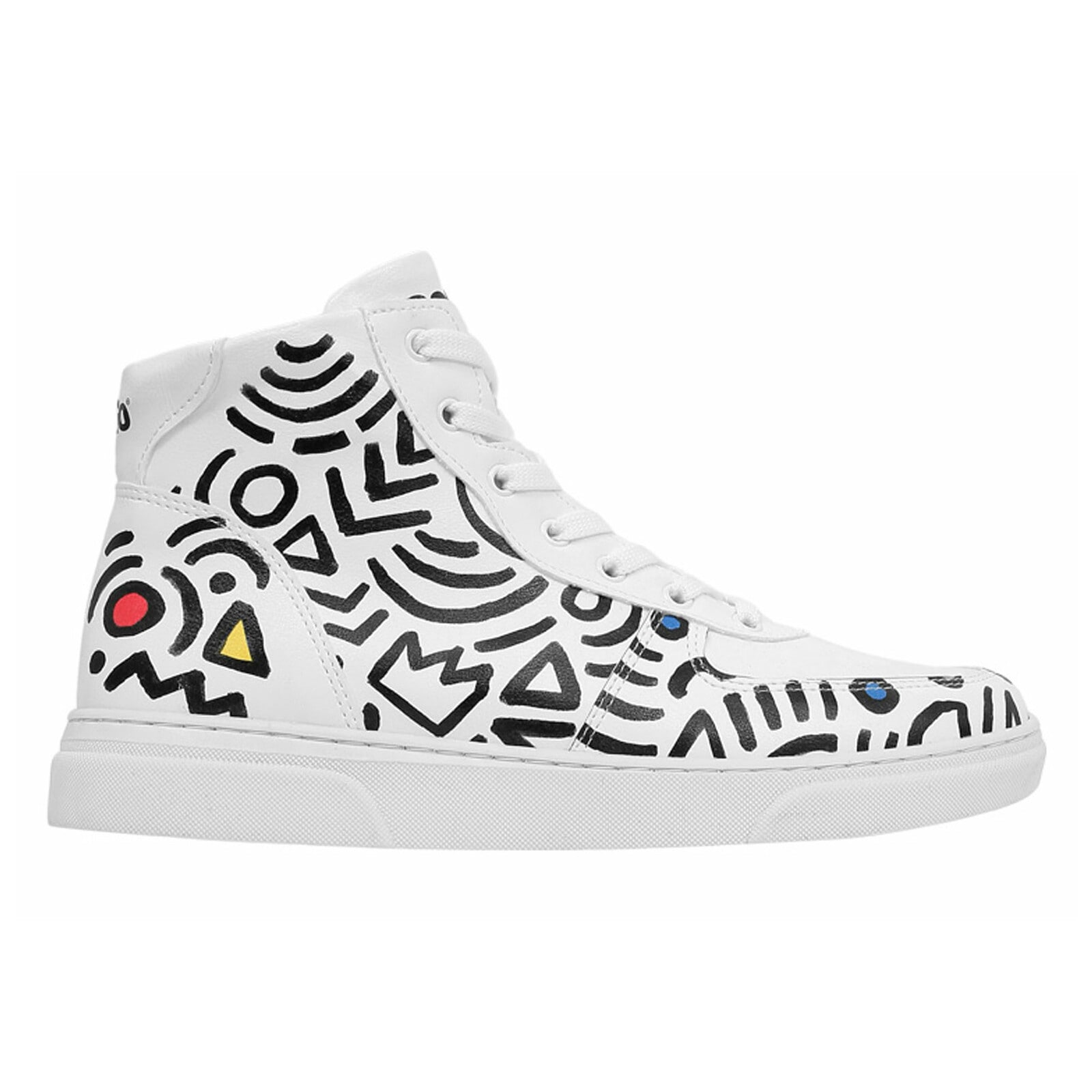 DOGO Stiefelette »Ace Boots Abstract Outline White Damen Boots / Female«, Vegan