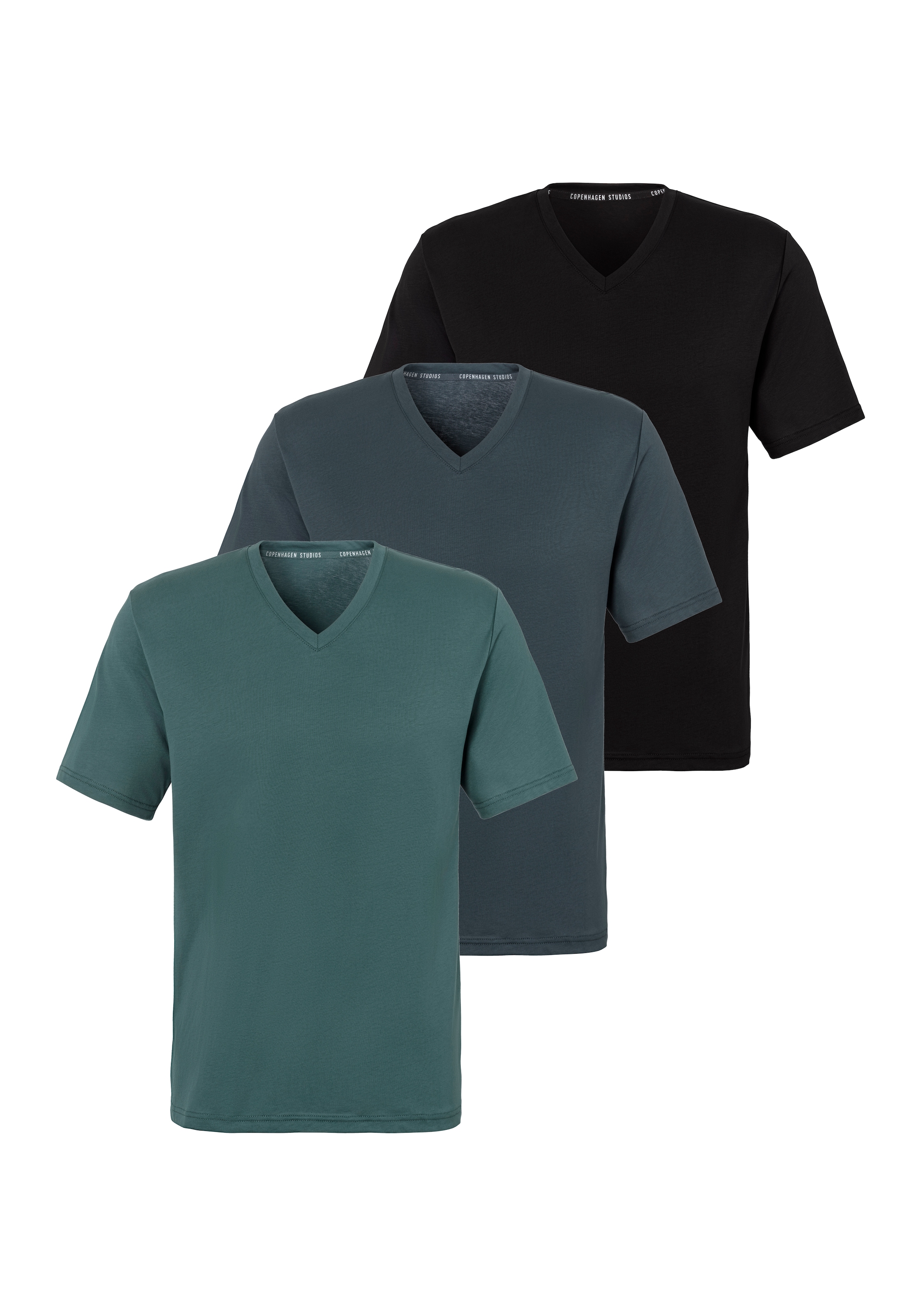 Copenhagen Studios T-Shirt, 3er-Packer Packung, Unterziehshirt aus hochwert günstig online kaufen