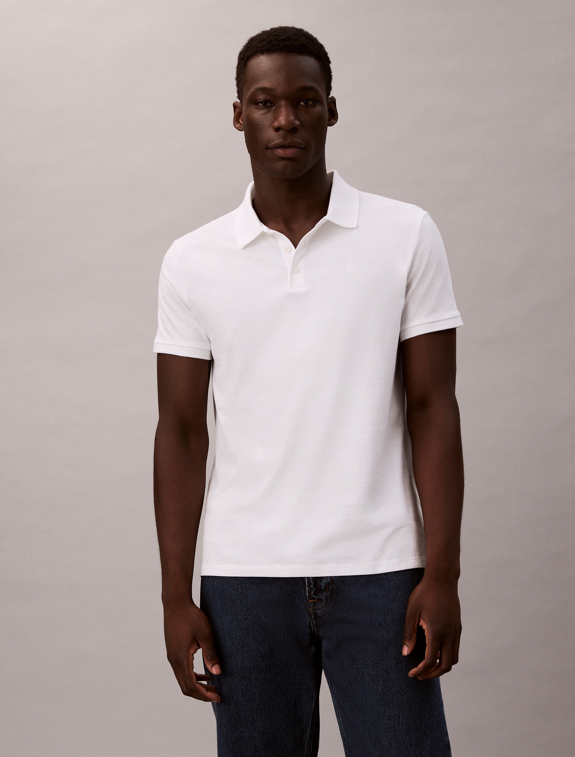 Calvin Klein Jeans Poloshirt "CLASSIC MONOGRAM", normale Passform, basic, L günstig online kaufen