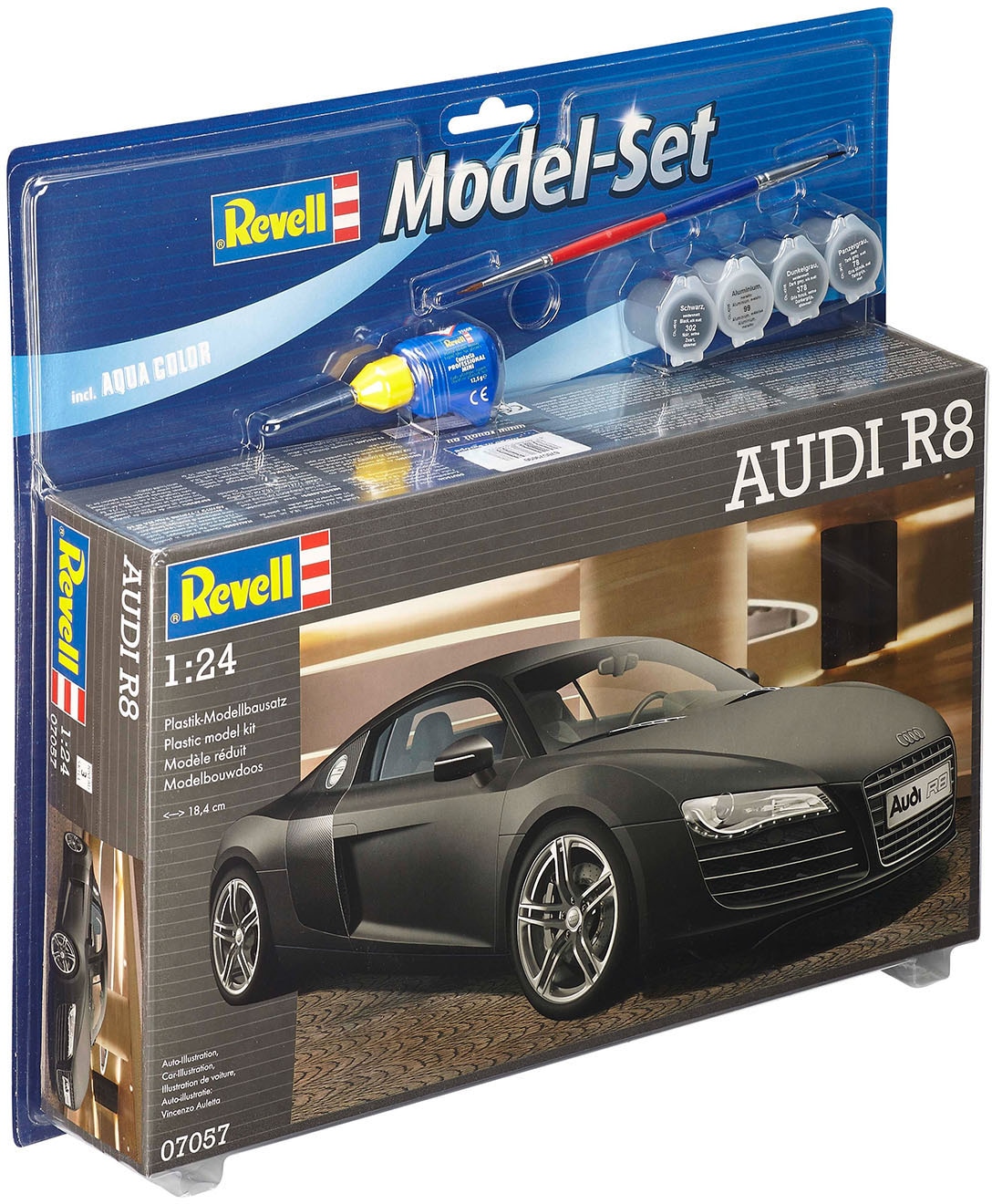 Revell® Modellbausatz »Model Set, Audi R8«, (Set), 1:24, Made in Europe