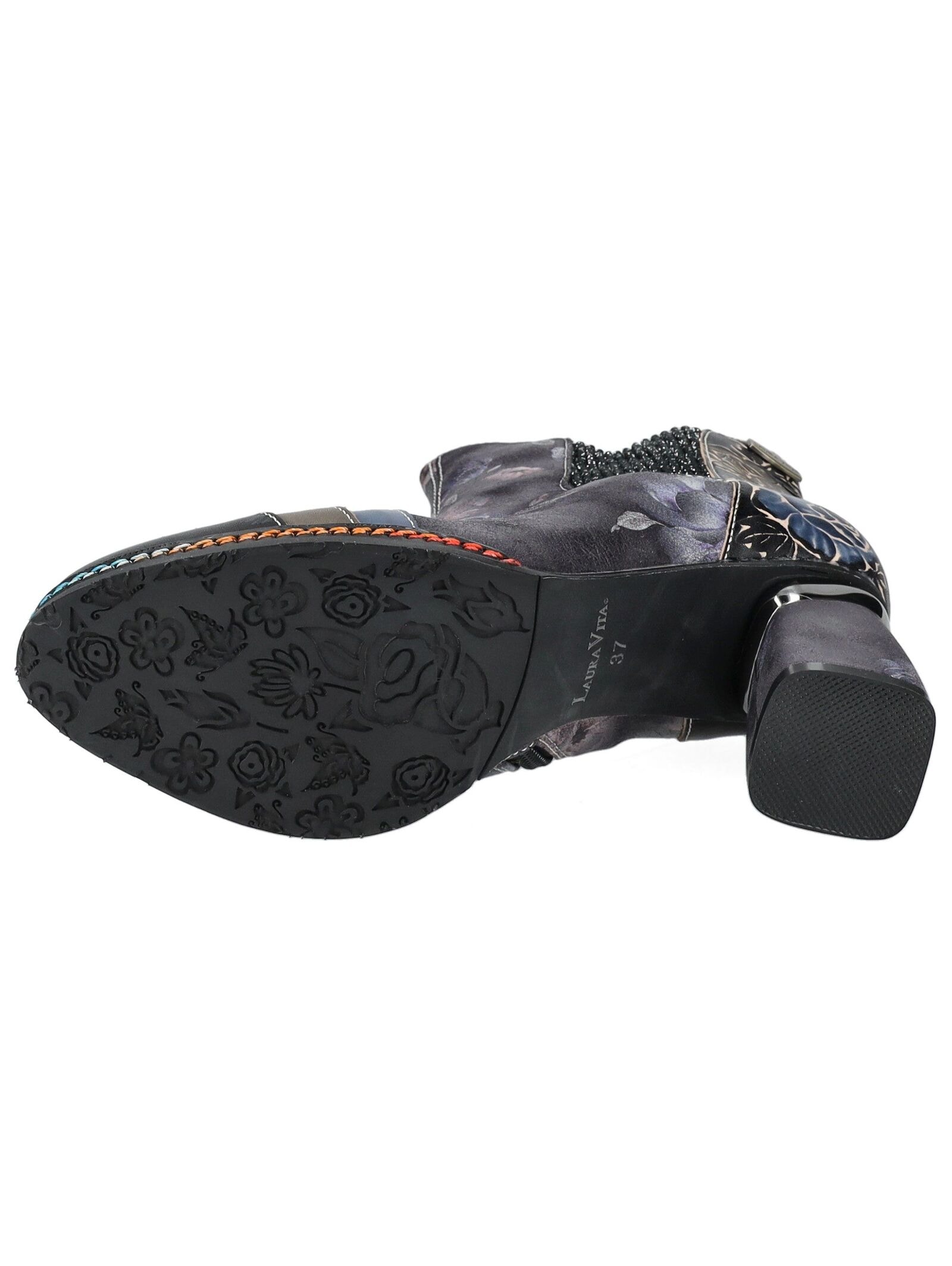 LAURA VITA High-Heel-Stiefelette »LAURA VITA Stiefelette Leder/Textil«