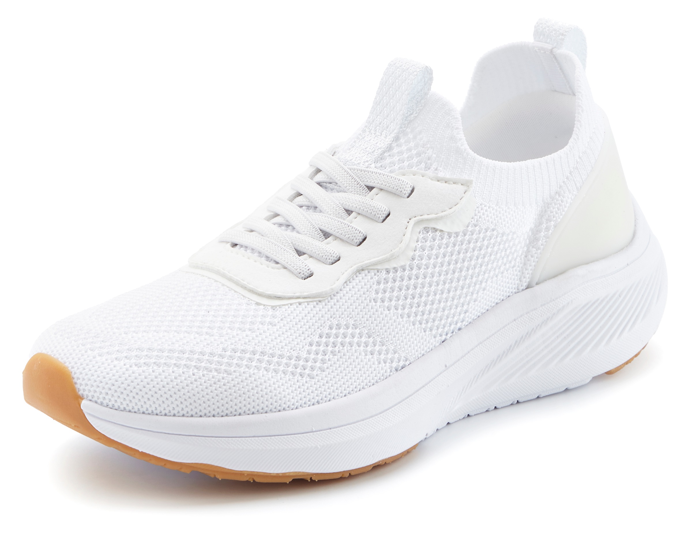 LASCANA Sneaker »Stoffschuhe,«, ultraleicht und bequem zum Reinschlüpfen mit Zierschnürung