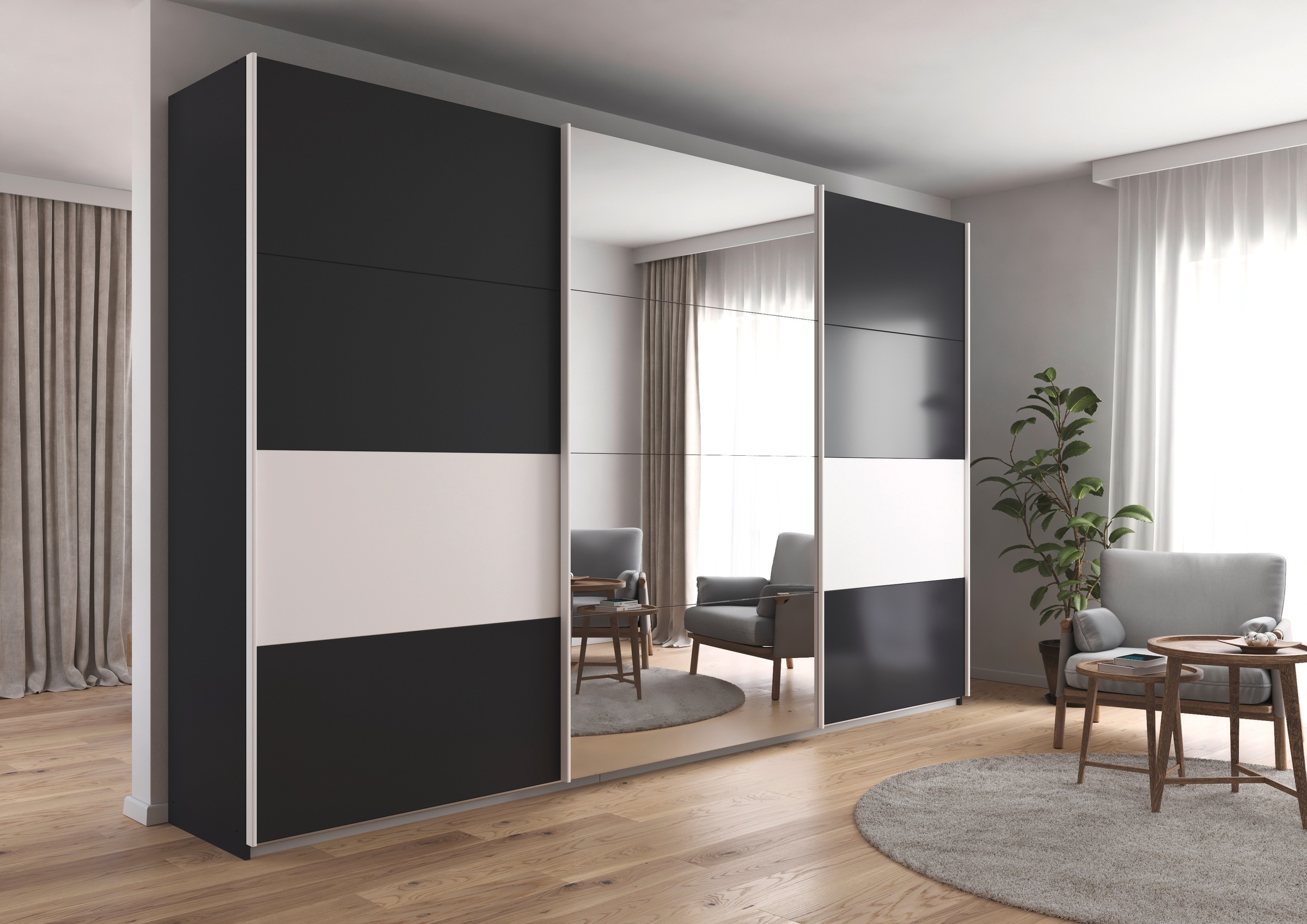 rauch Schwebetürenschrank "Kleiderschrank Schrank Garderobe CORTONA" inkl. günstig online kaufen