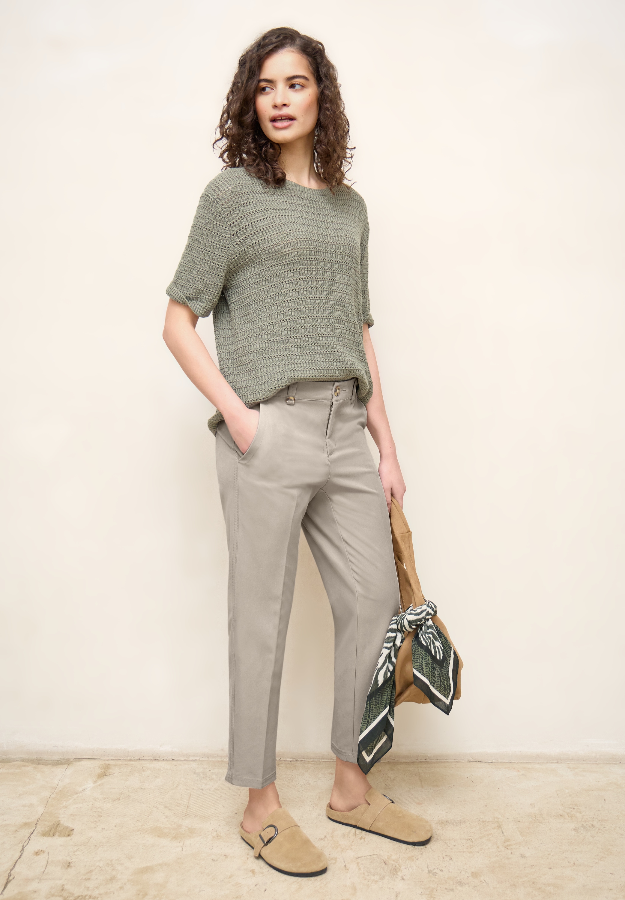 STREET ONE STUDIO Chinohose  Middle Waist