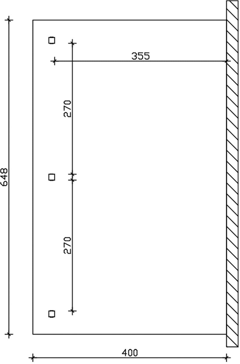Skanholz Terrassendach »Andria« Leimholz