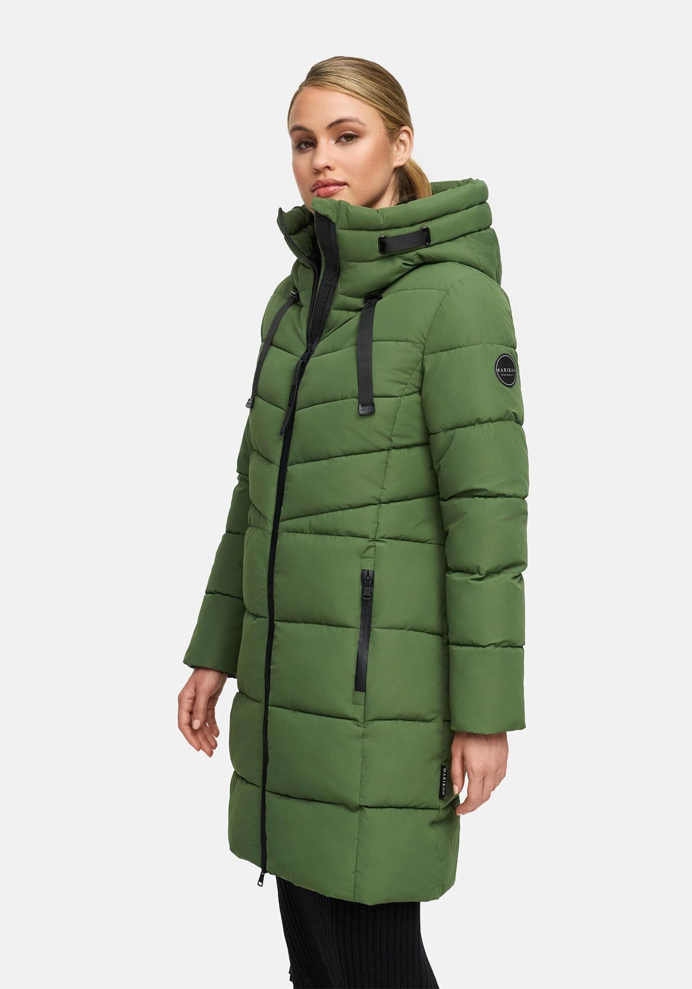 Marikoo Winterjacke "Natsukoo XVI" Stepp Mantel mit großer Kapuze günstig online kaufen