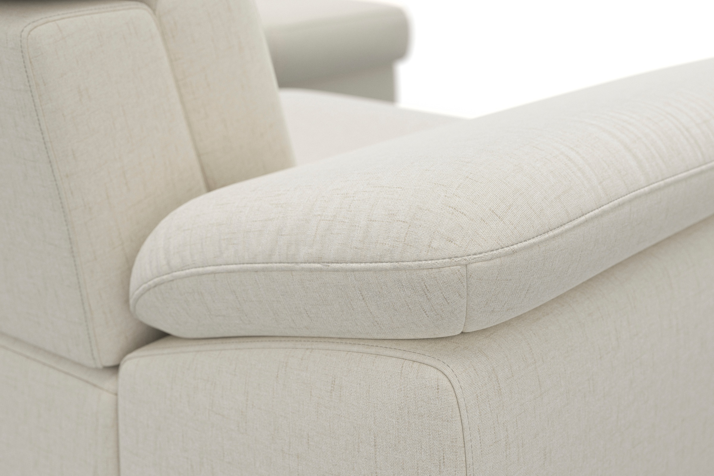 sit&more Ecksofa »Cabrio L-Form, B: 274 cm, mit Sitztiefen-, Arm- & Kopfteilverstellung« 3 Nierenkissen, Federkern, optional Bettfunktion und Stauraum