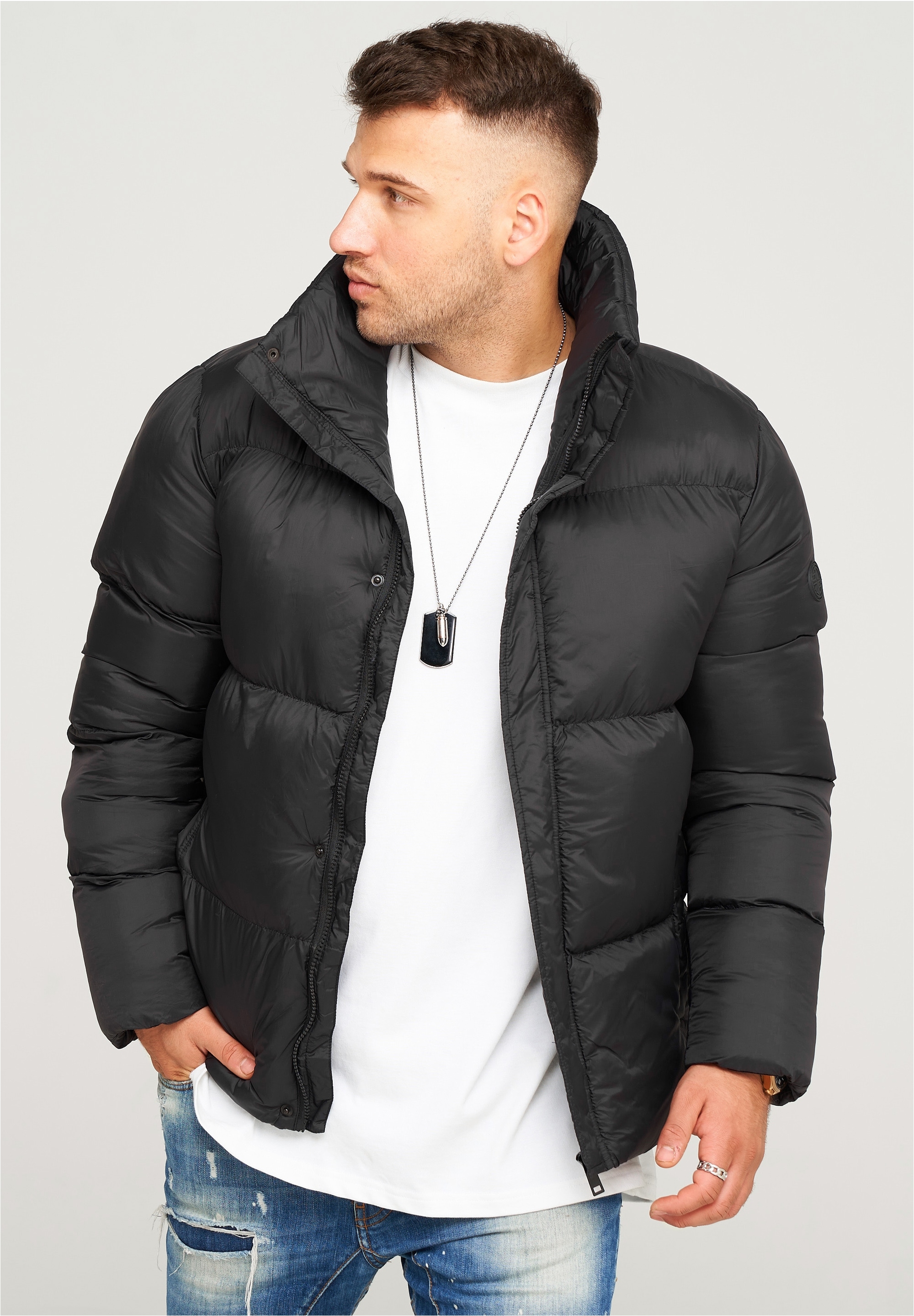 behype Steppjacke »BHJEFFREY PUFFER«, mit hohem Kragen
