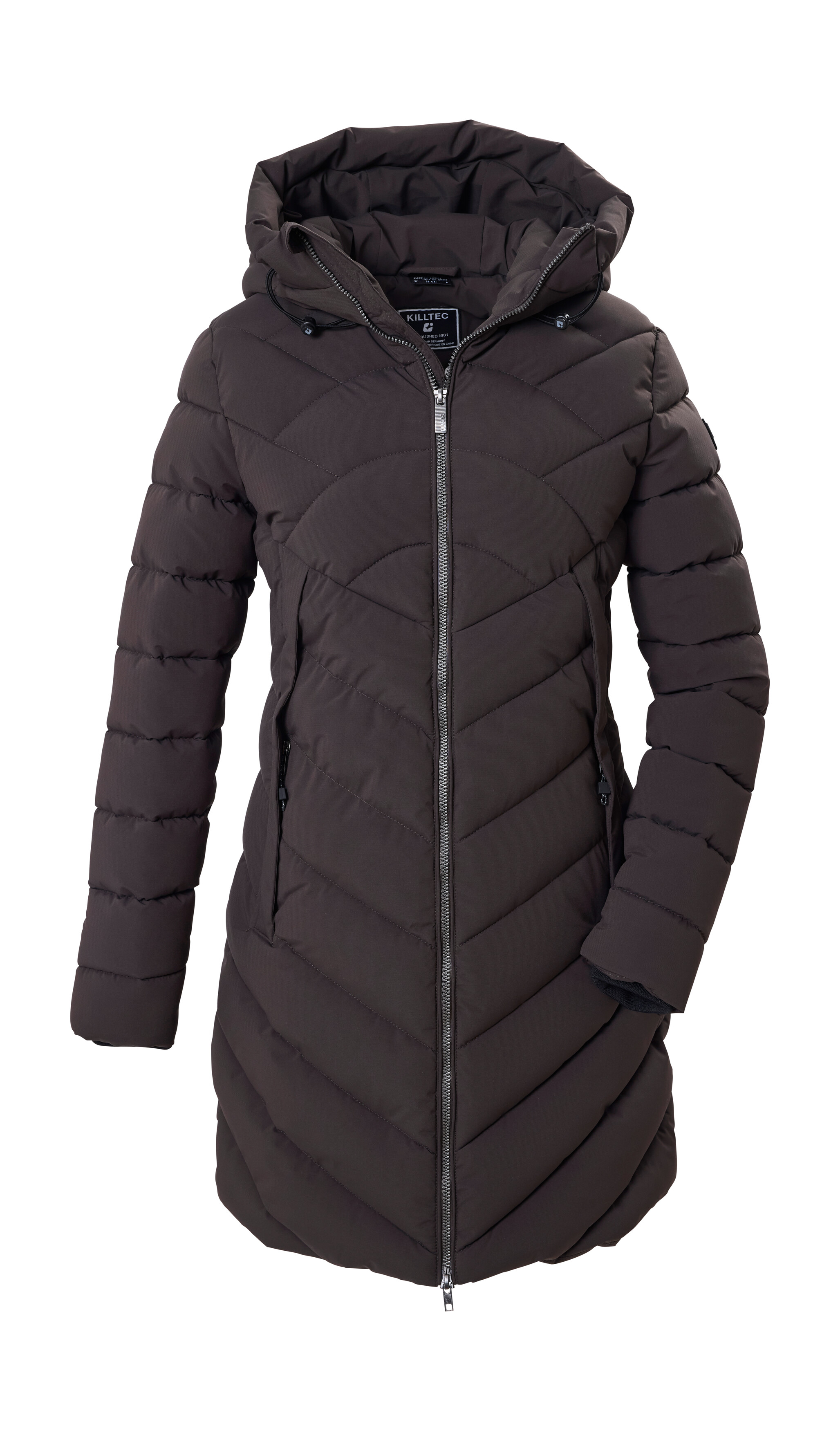 Killtec Steppmantel "KOW 49 WMN QLTD PRK" Wasserabweisender Steppparka mit verstellbarer Kapuze