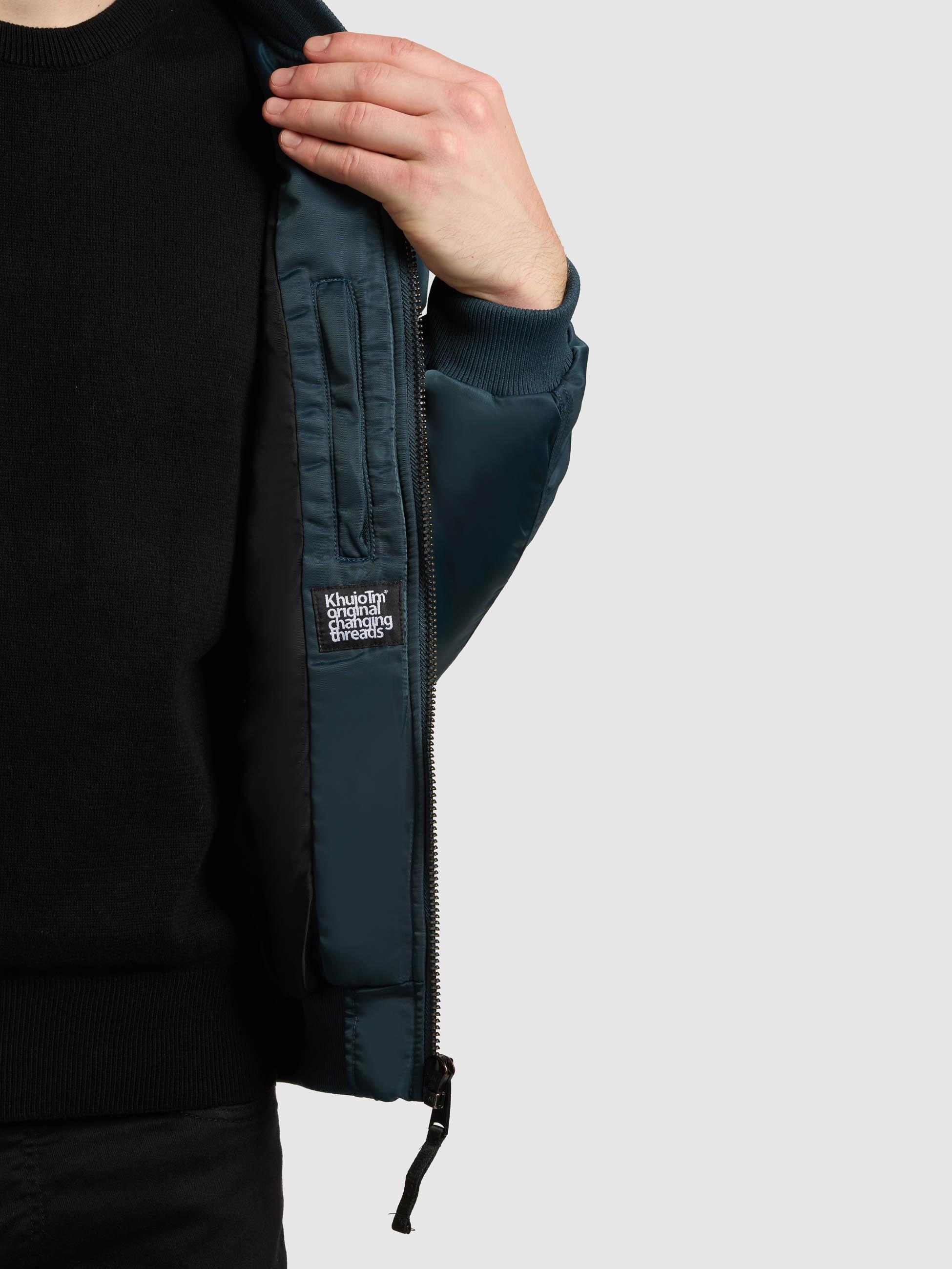 khujo Bomberjacke »Adon« ohne Kapuze Leichte Winterjacke in Shiny-Optik