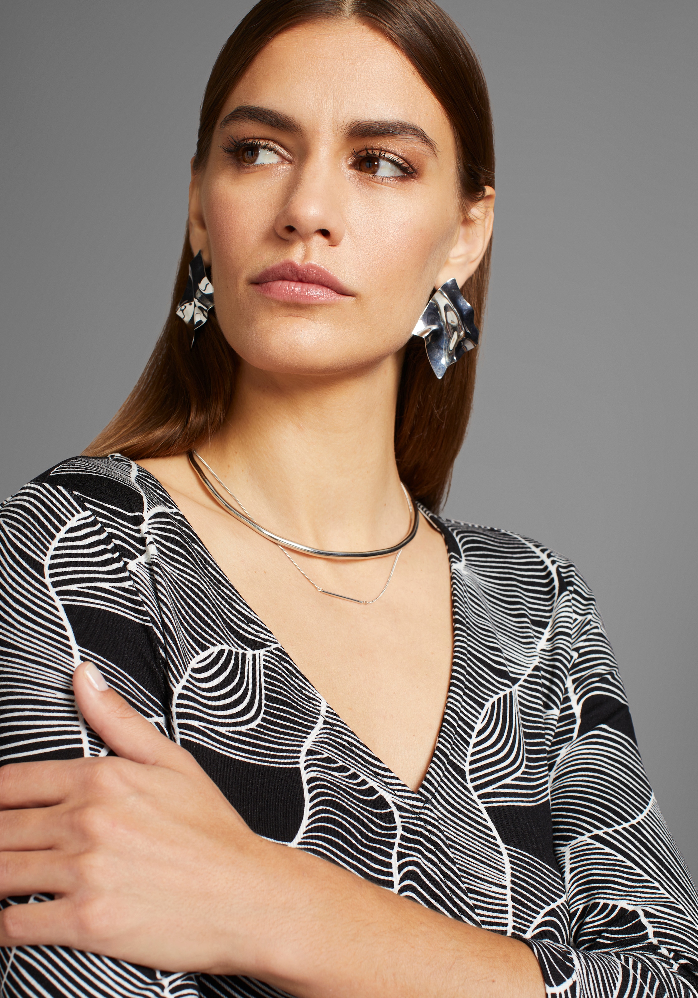 HECHTER PARIS 3/4-Arm-Shirt, mit modernem Print