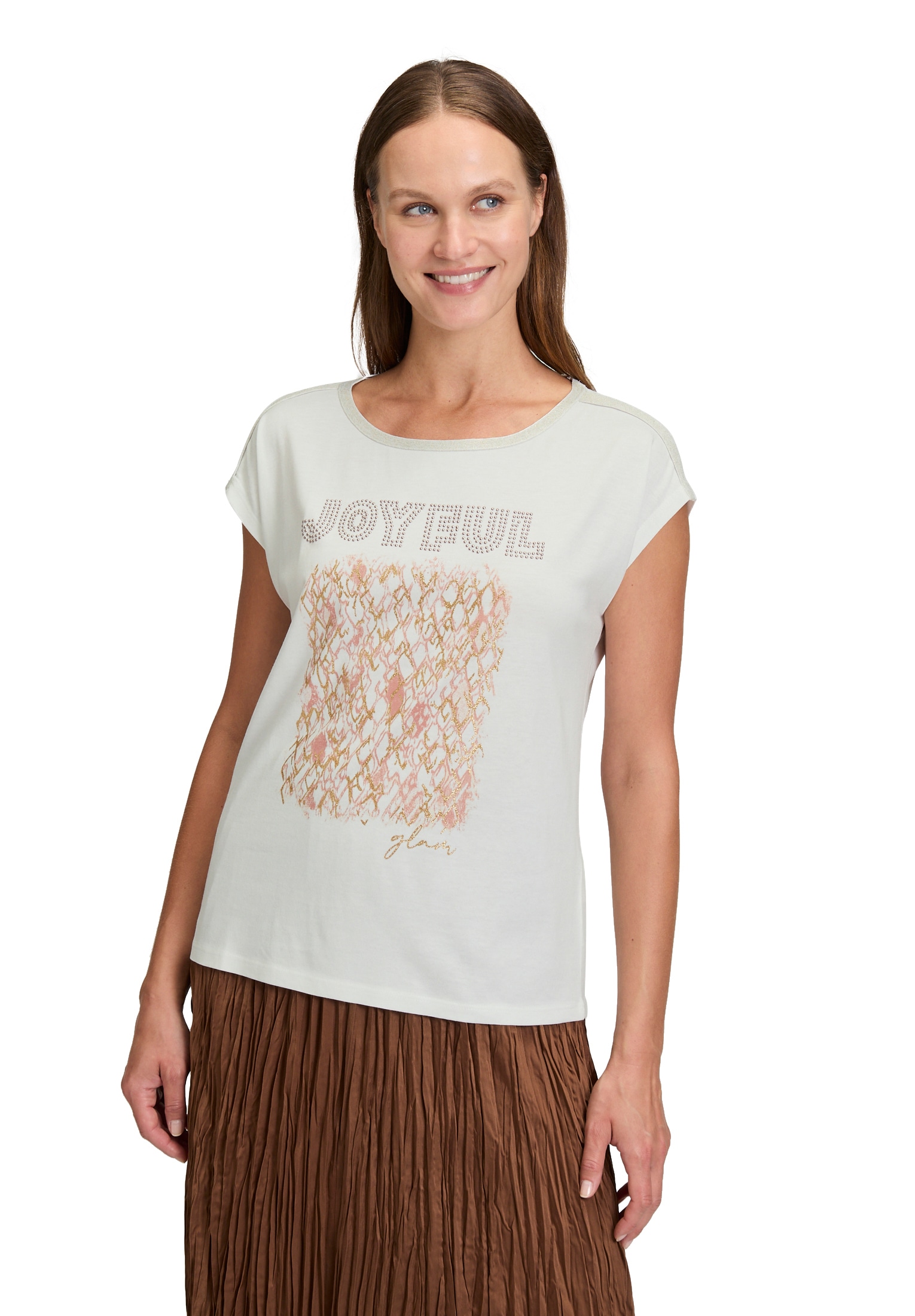 Betty Barclay Kurzarmshirt "Damen Blusenshirt mit U-Boot-Ausschnitt" 1 Stk. günstig online kaufen