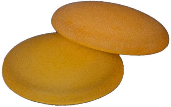 Dekomagnet LIEDECO, Ø:3cm, gelb, Materialmix, Gardinenbefestigungen, für metallische Flächen