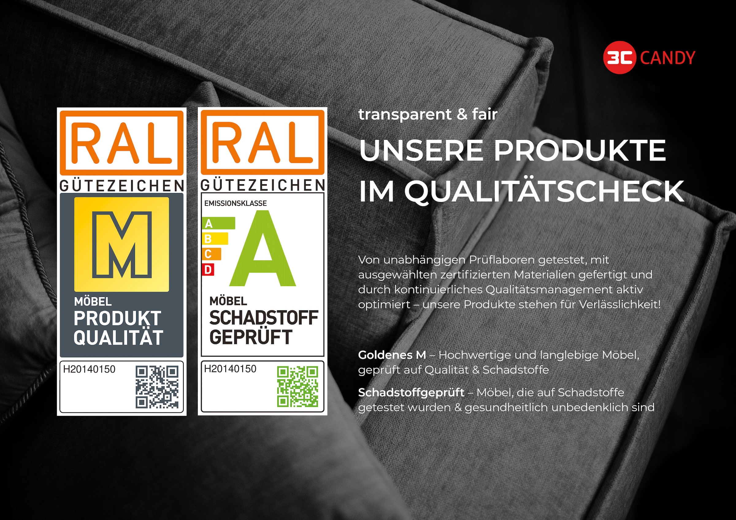 3C Candy Ecksofa »Greve modern und bequem, inkl. manueller Kopfteilverstellung, L-Form« wahlweise mit motorischem Sitzvorzug