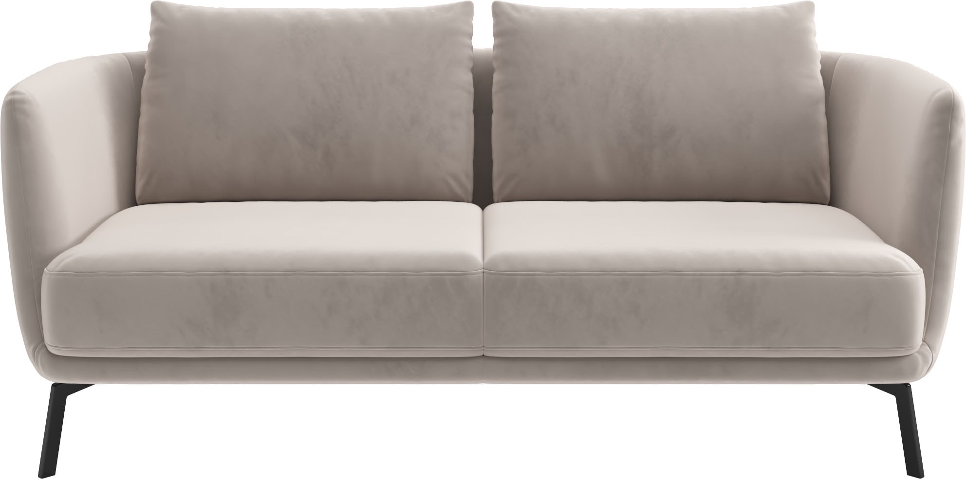 SCHÖNER WOHNEN-Kollektion 2,5-Sitzer "Pearl, hochwertig und komfortabel, - 5 Jahre Hersteller-Garantie" auch in Bouclé, Maße (B/H/T): 190/71/91 cm, Füße Metall