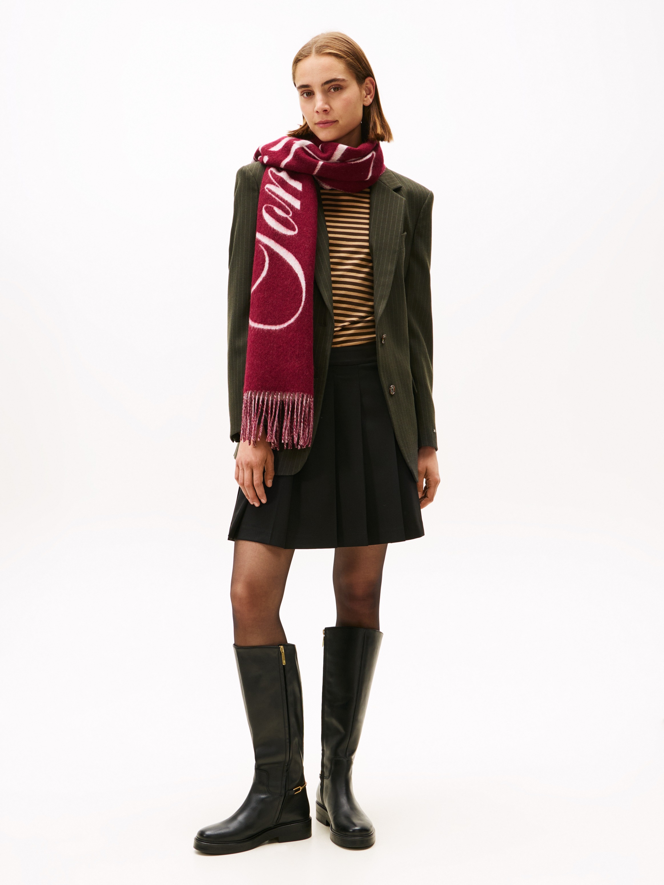 Thumbnail - Tommy Hilfiger Plisseerock "TIMELESS WOOL PLEATED MINI SKIRT" mit Wolle