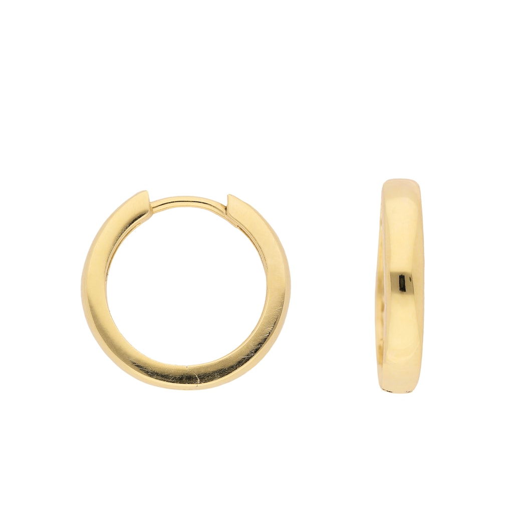 Adelia´s Paar Ohrhänger »333 Gold Ohrringe Creolen Ø 17 mm« Goldschmuck für Damen