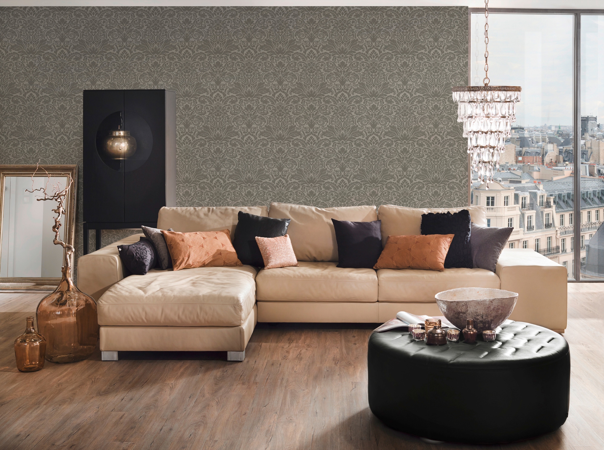 Architects Paper Vliestapete »Luxury wallpaper«, Barock-ornamental-gemustert, Ornament Tapete Barock Tapeten Wohnzimmer Schlafzimmer Küche modern