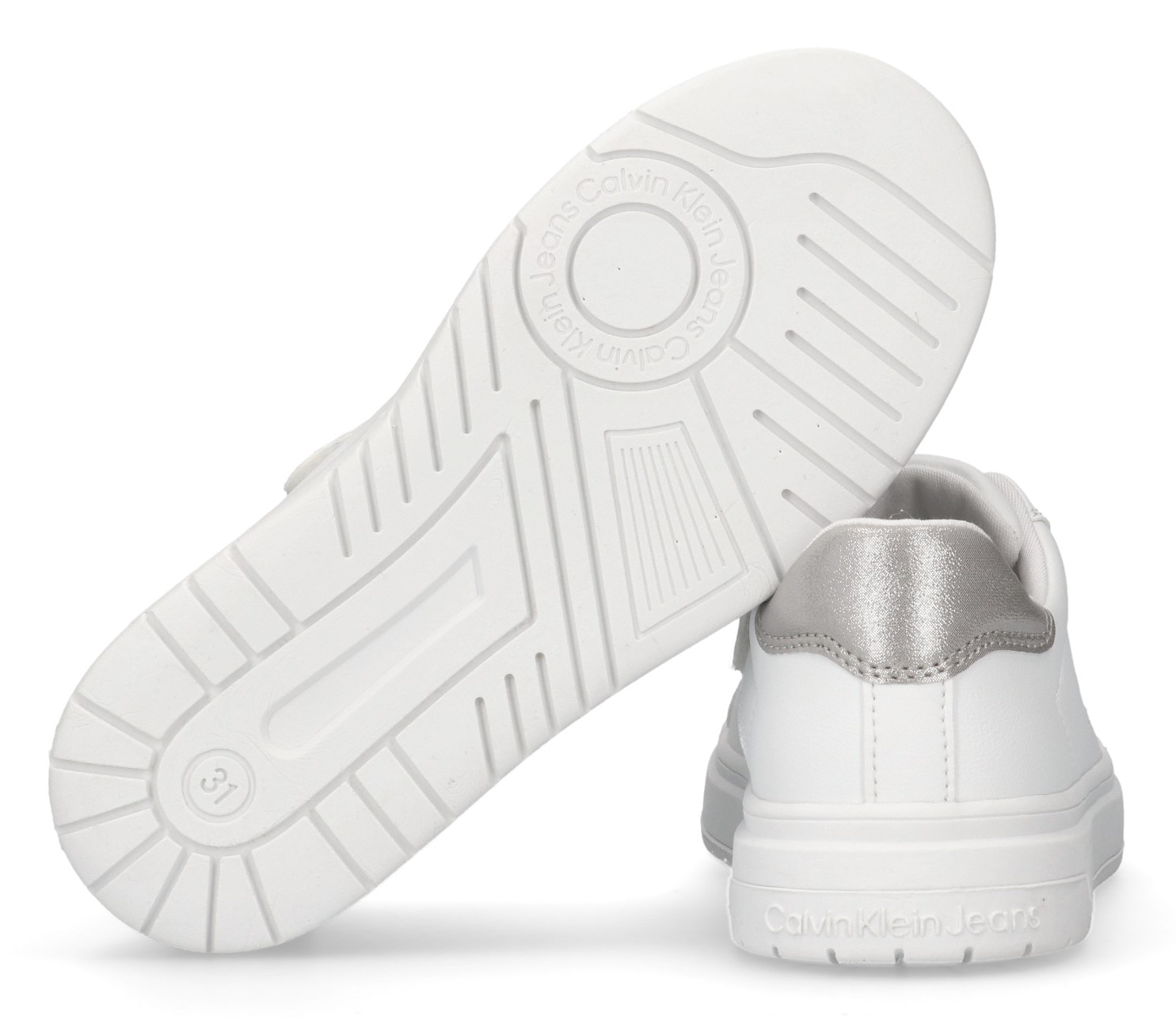 Calvin Klein Jeans Sneaker, mit Reißverschluss, Plateausneaker, Schnürschuh mit Metallic Einsatz