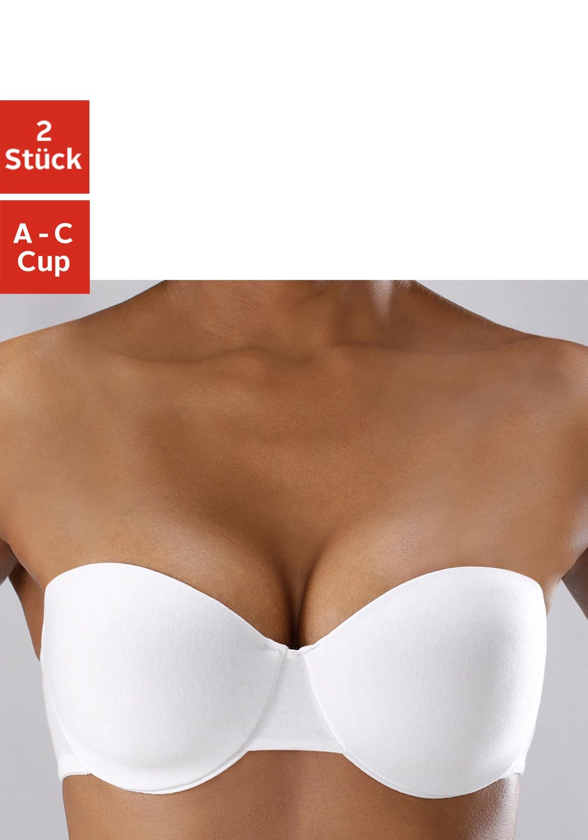 petite fleur Bügel-BH Packung, 2 Stück, mit abnehmbaren Trägern aus Baumwol günstig online kaufen