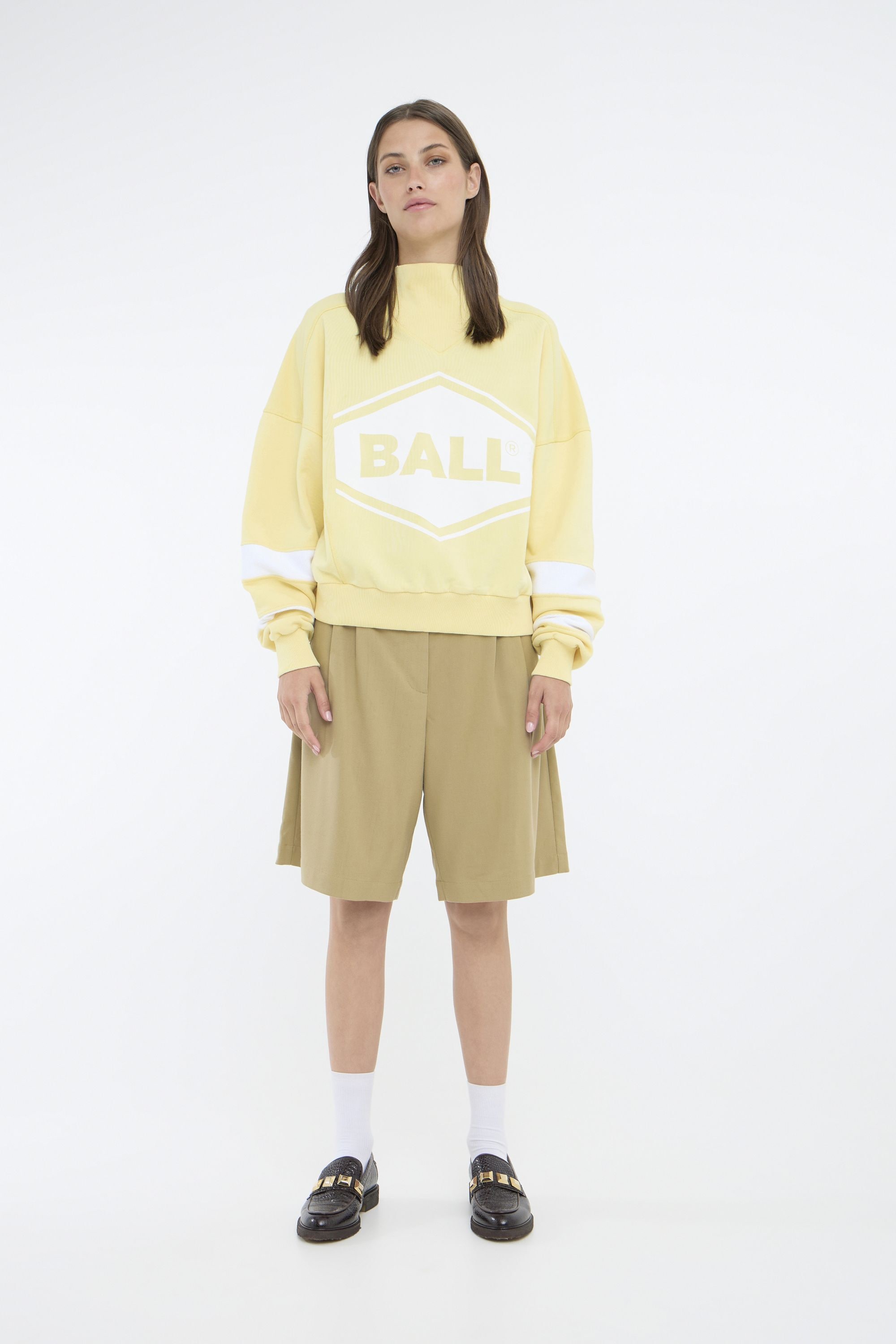 BALL Rundhalspullover »Sweater BAFOSSATI HIGH COLLAR«