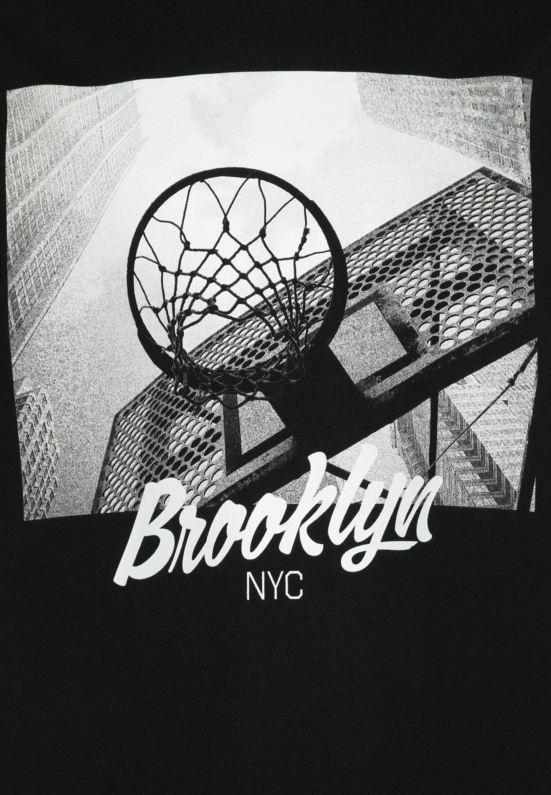 URBAN CLASSICS T-Shirt »Urban Classics Brooklyn Ballin Tee«, (1 tlg.)