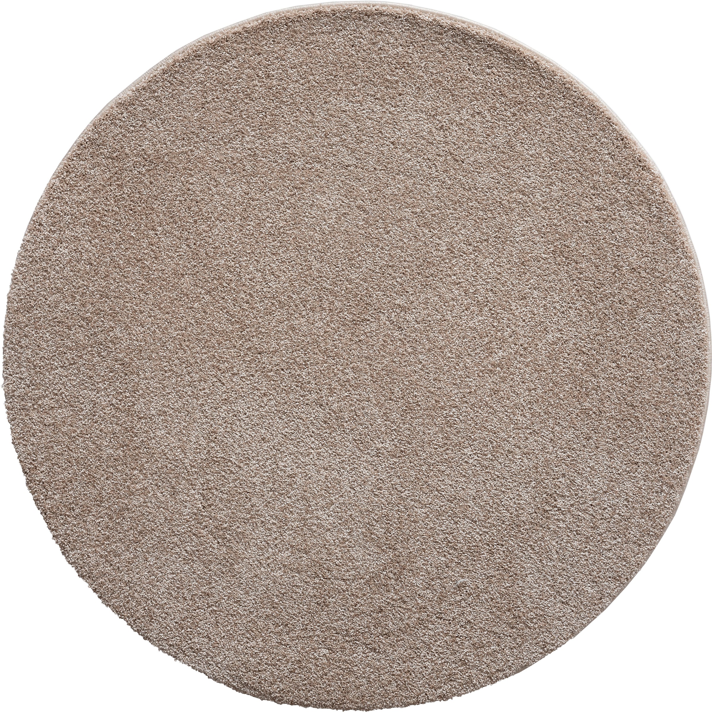 merinos Teppich »Forest 340«, rund, 25 mm Höhe, Shaggy, uni meliert, sehr dicht und weich, Wohnzimmer