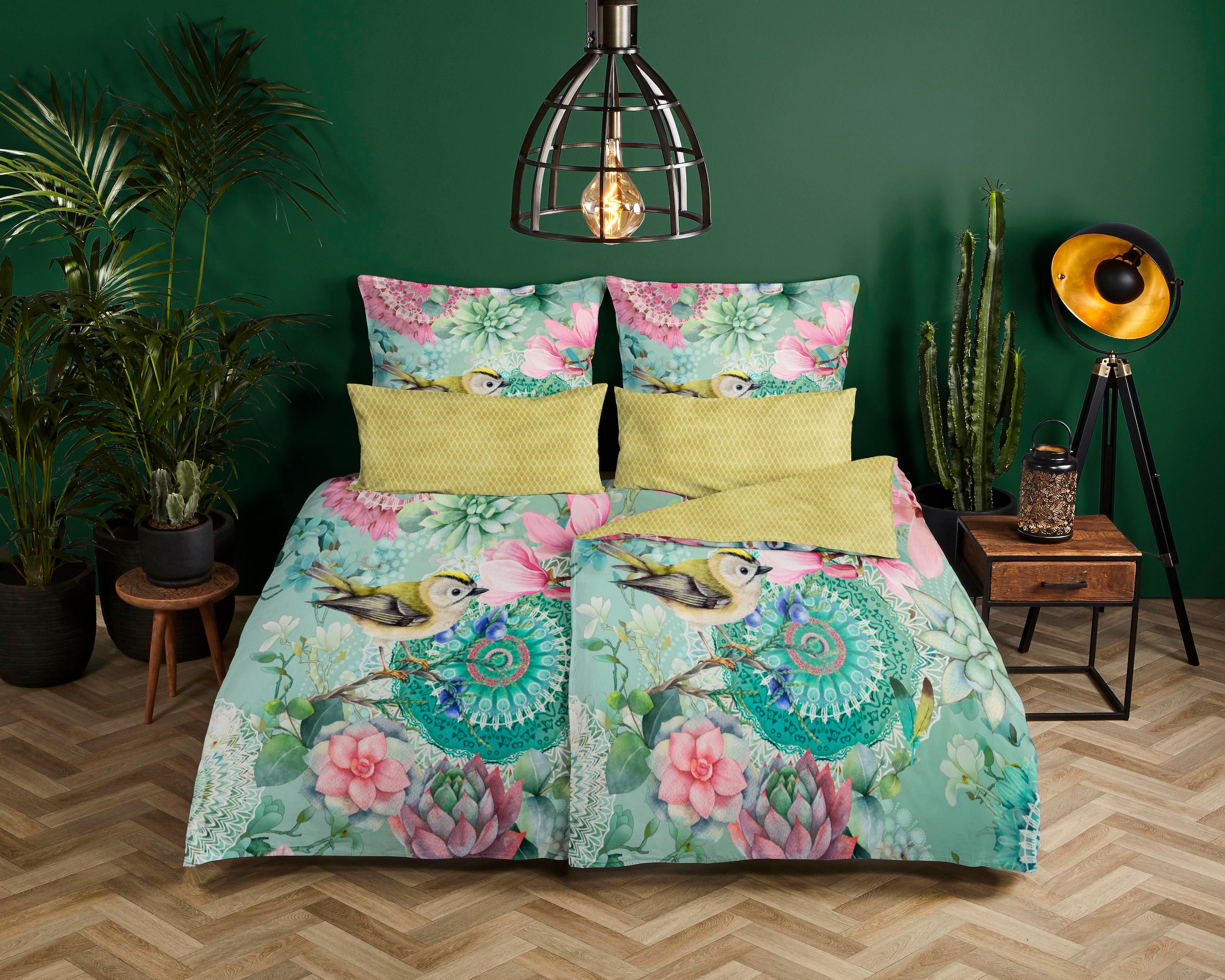 hip Wendebettwäsche "XABINE" 2 Stk. Mako-Satin, 135x200, Reißverschluss, We günstig online kaufen