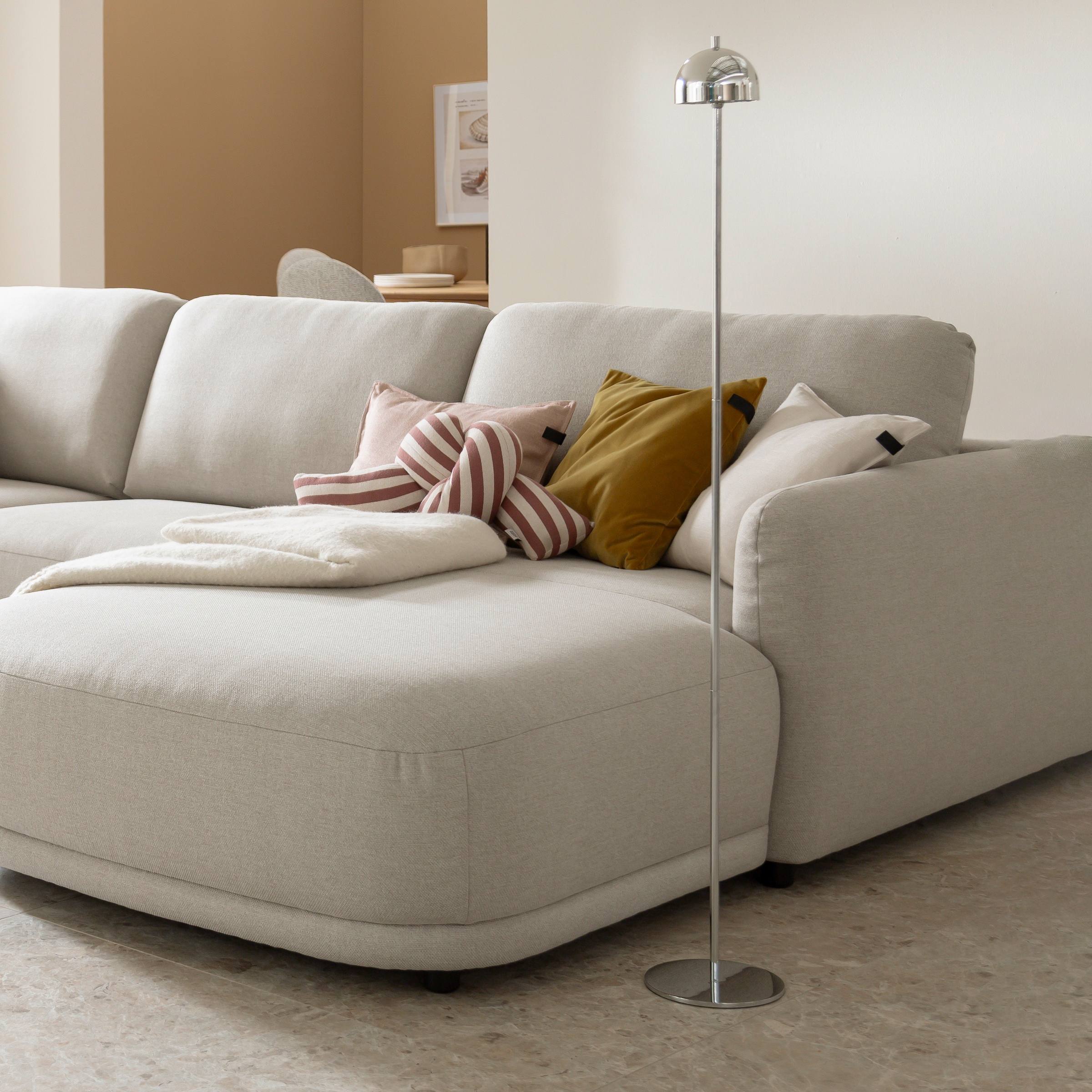 SCHÖNER WOHNEN-Kollektion LED Stehlampe »BELLIS« LED-Board 1 Stk. Warmweiß SCHÖNER WOHNEN Kollektion, Touchdimmer, Memoryfunktion, IP54, Akku