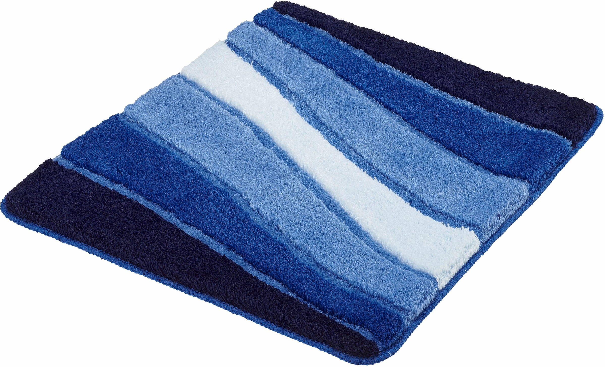 MEUSCH Badematte »Ocean«, rutschhemmend beschichtet, fußbodenheizungsgeeignet, Badteppich, Wellen Design, mit Farbverlauf, Hoch-Tief Effekt, waschbar