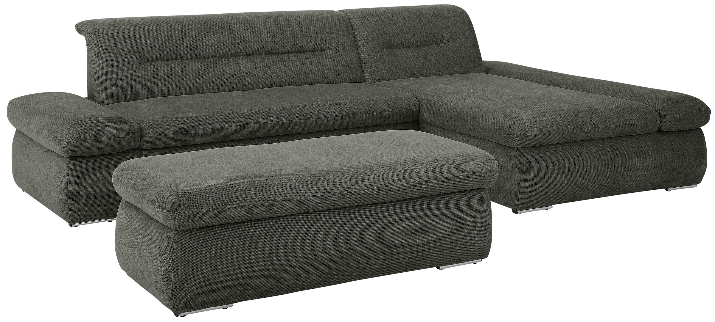 INOSIGN Ecksofa »Avesa L-Form«, Wahlweise mit Armteilvertsellung und Bettfunktion, B/T/H: 300/172/80cm