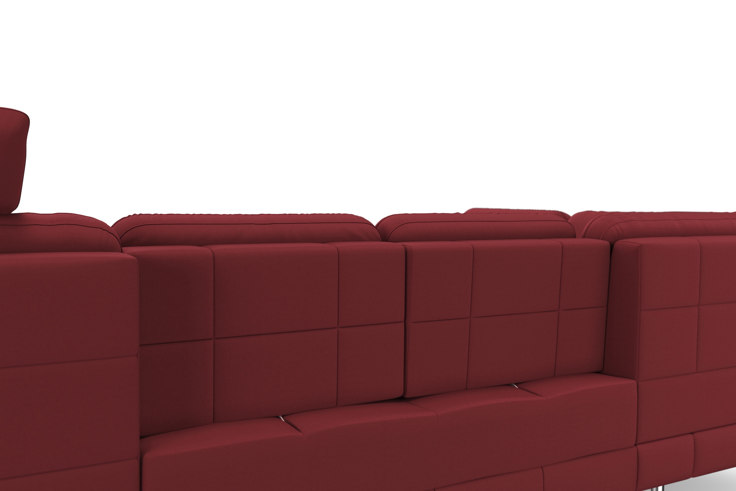 sit&more Wohnlandschaft »Bendigo U-Form« inklusive Sitztiefenverstellung, Bodenfreiheit 15 cm, in 2 Fußfarben