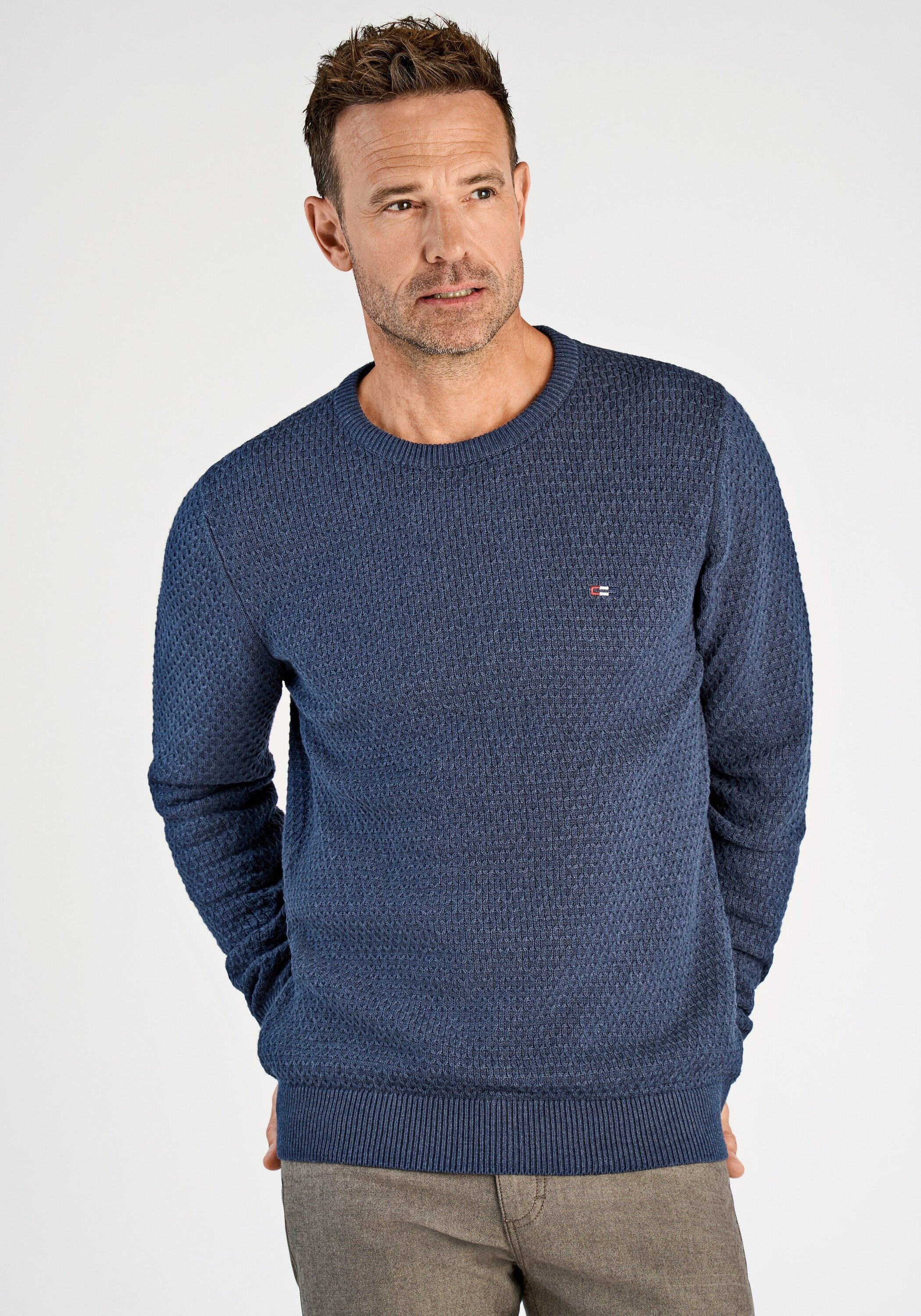 BISON "Strickpullover Comfort Fit"