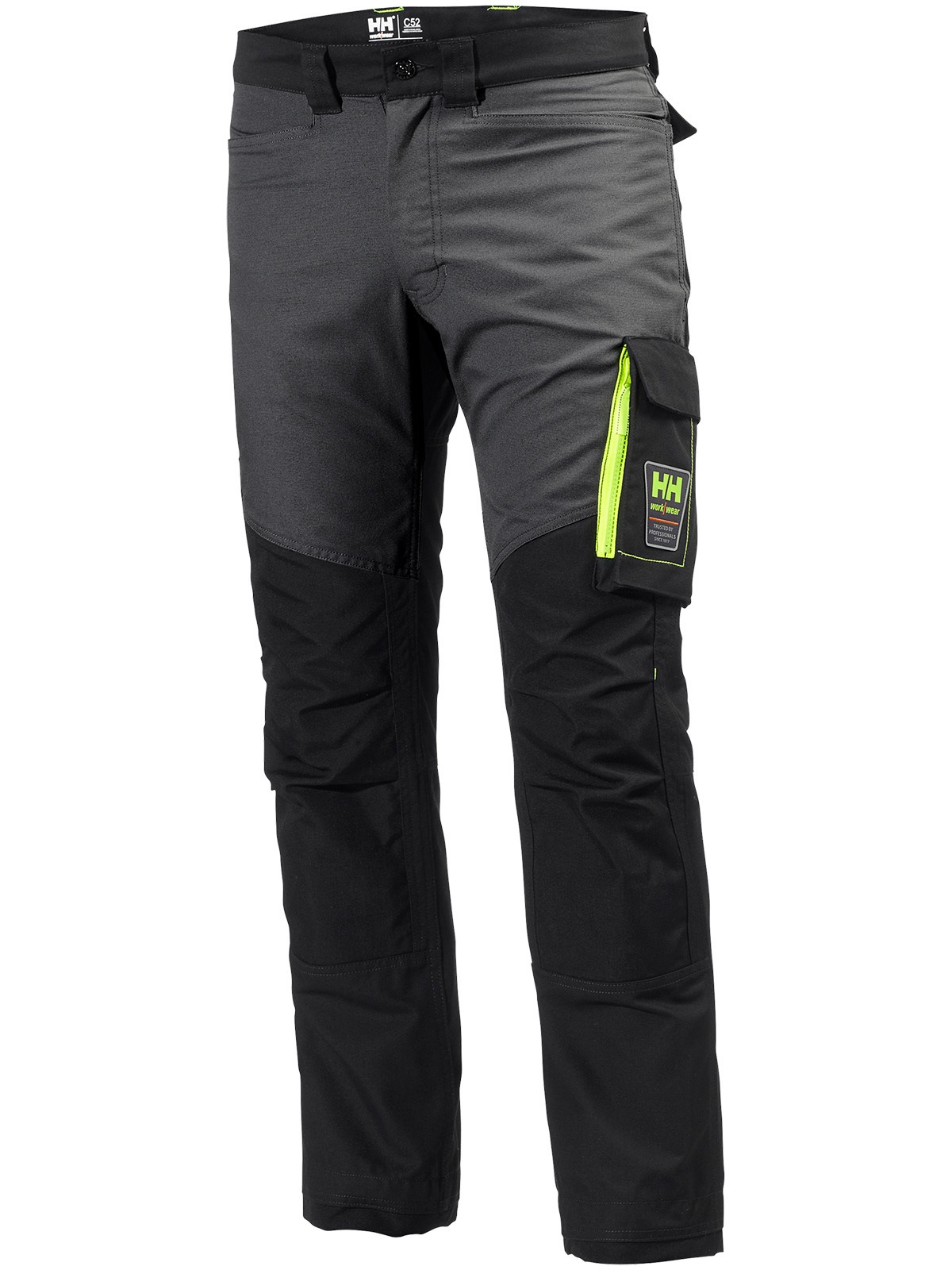 HELLY HANSEN Herren Arbeitshose "Bekleidung Aker Bundhose schwarz/dunkelgrau", schwarz, Gr. 92, Obermaterial: 65% Polyester PES. 35% Baumwolle CO.,