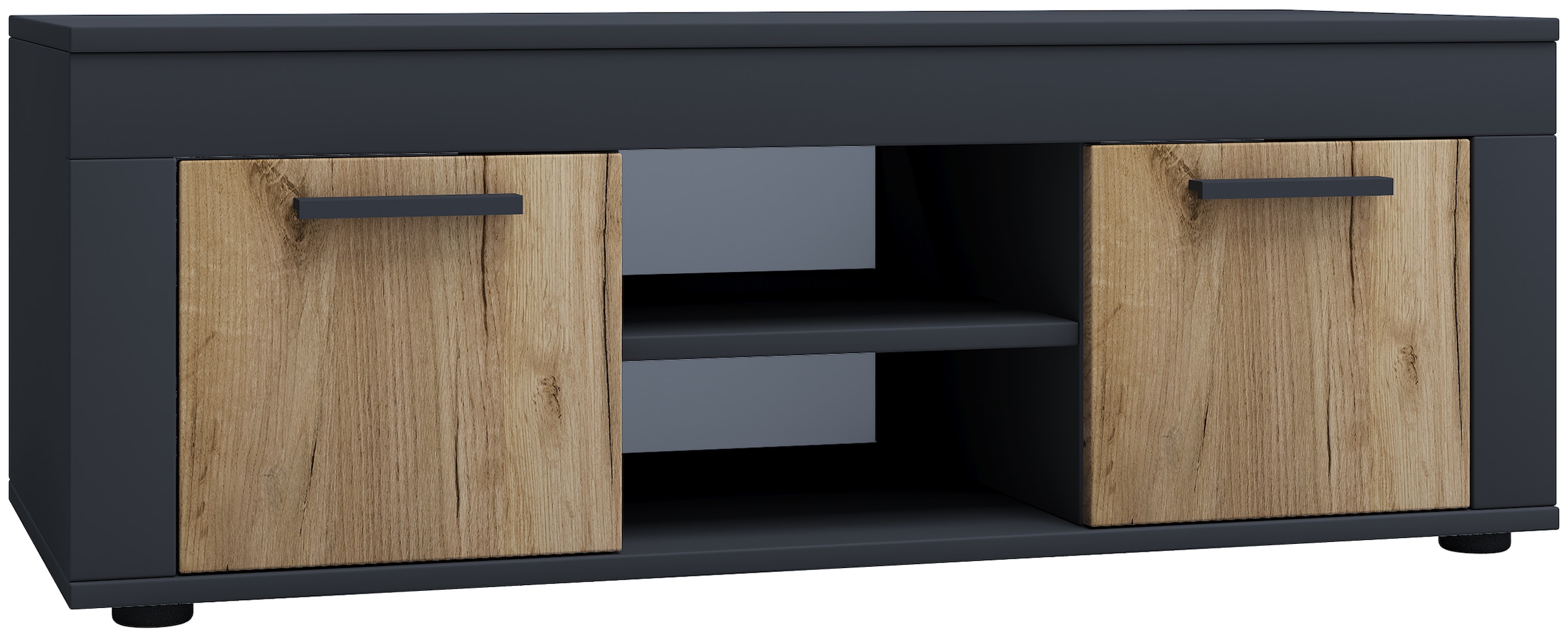 Wohnzimmertisch VCManthrazit, honig, eiche, Sideboards, "Holz TV Lowboard Möbel Fernsehschrank Usilo L"