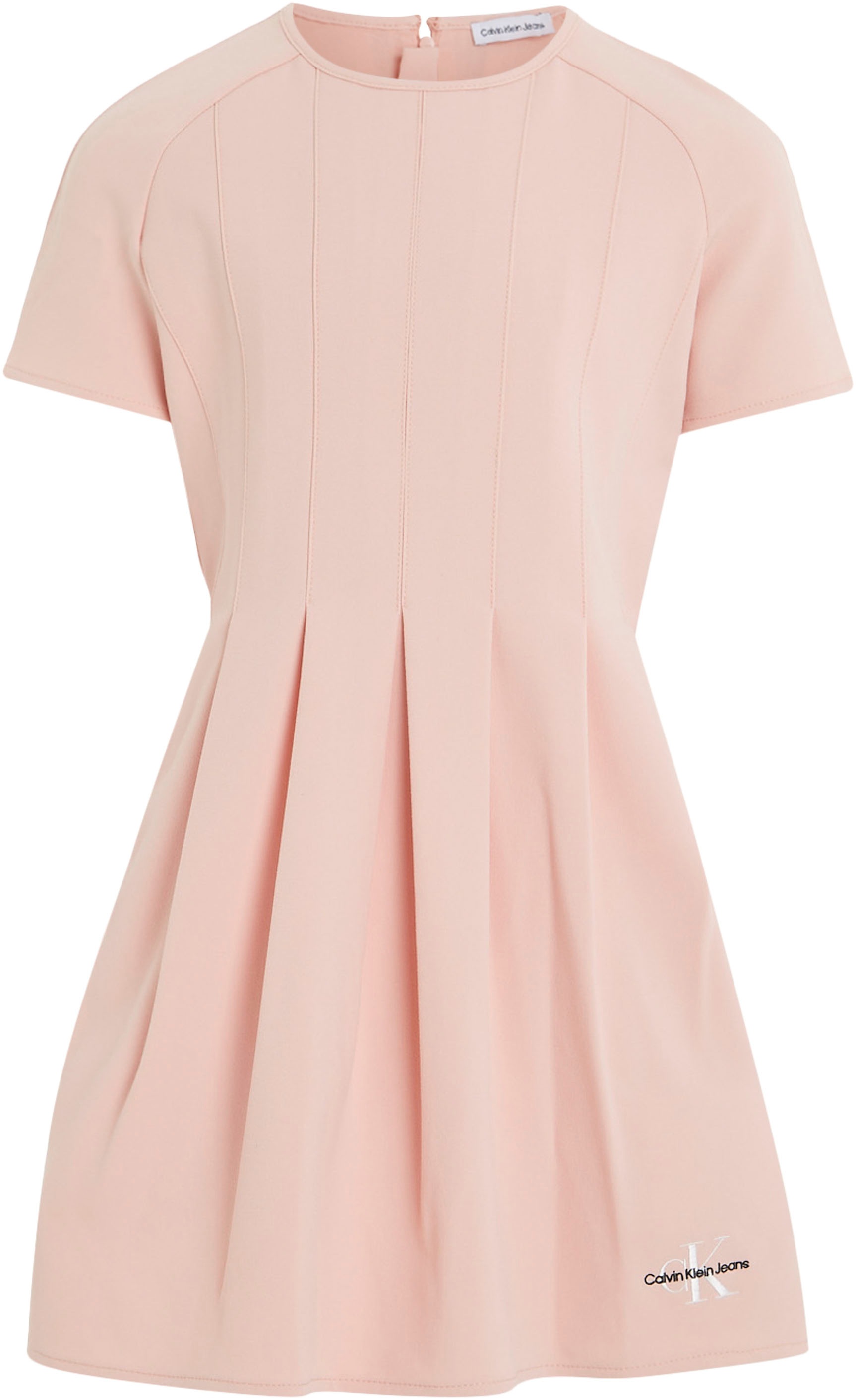 Calvin Klein Jeans Sommerkleid »PLEATED SS CEREMONY DRESS«, mit Logostickerei