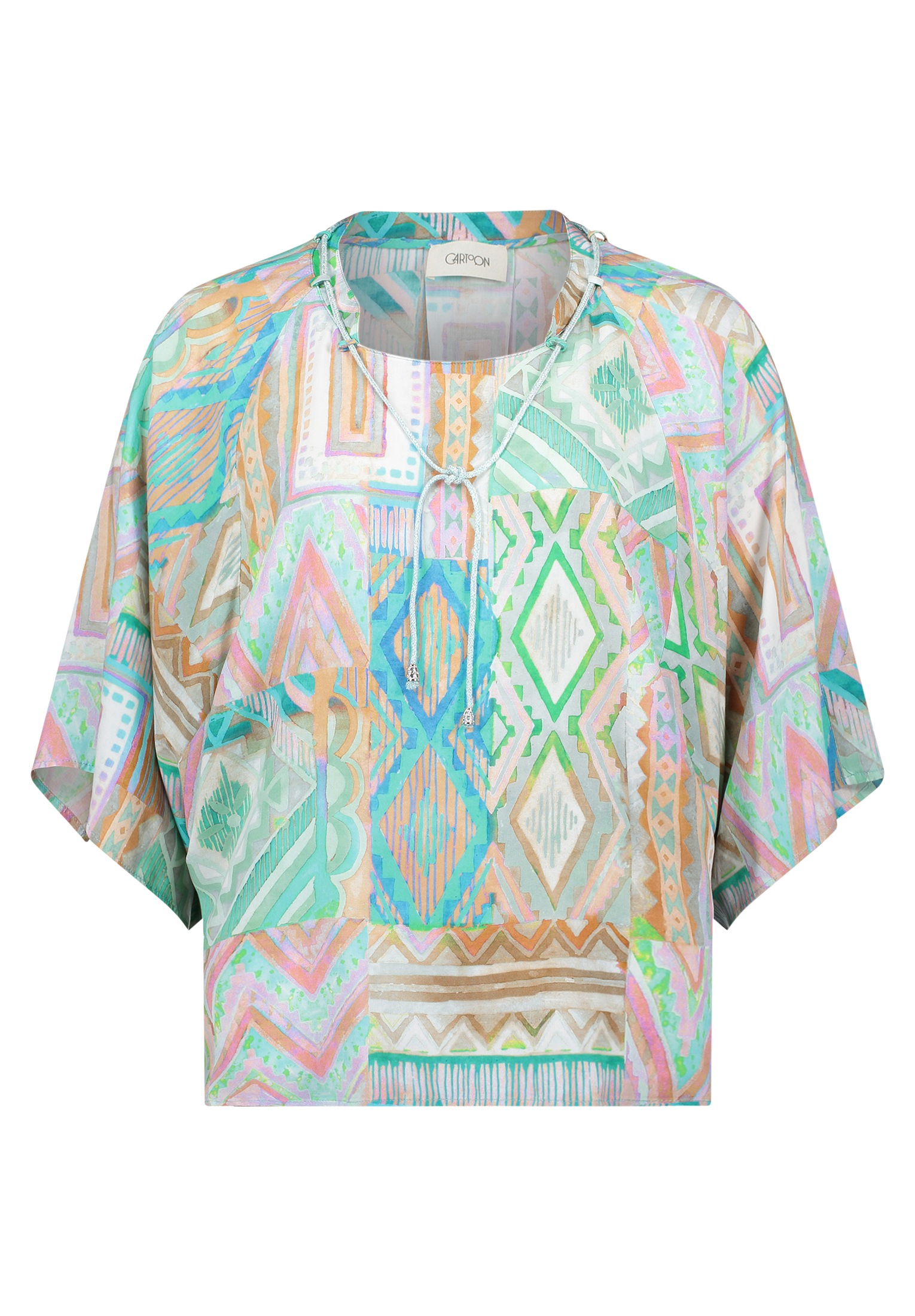 Cartoon Schlupfbluse »Damen mit Muster«