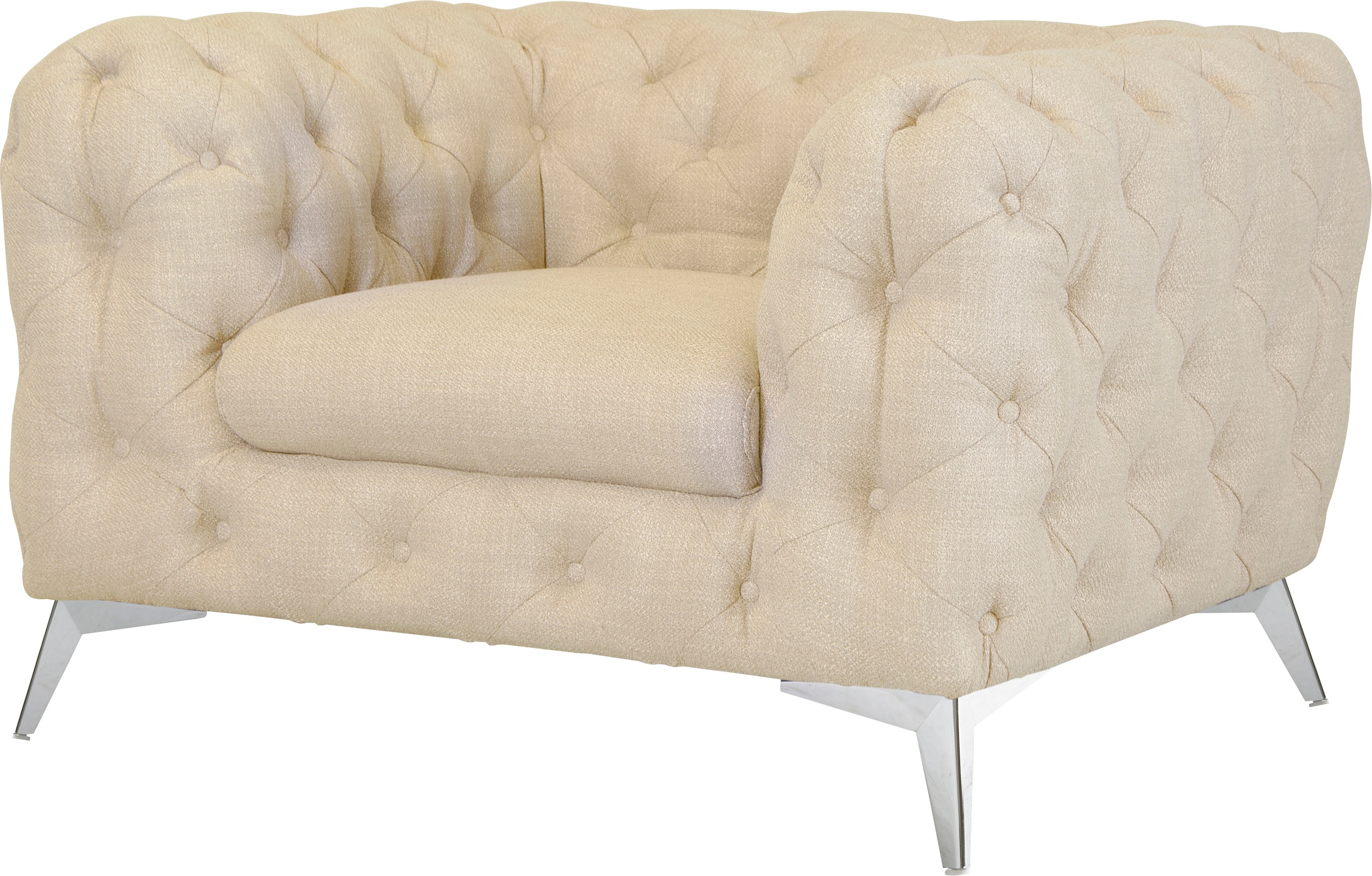 Thumbnail - Home affaire Chesterfield-Sessel "Glynis Sessel" aufwändige Knopfheftung, moderne Chesterfield Optik, Fußfarbe wählbar