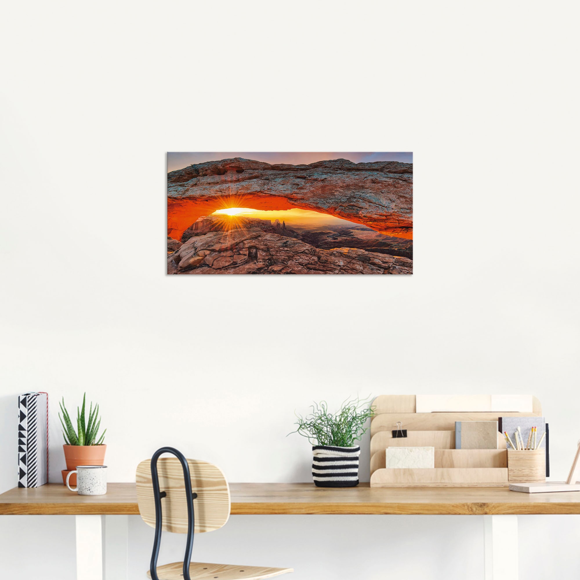 Artland Wandbild »Iconic Mesa Arch«, Felsen, (1 St.), als Alubild, Outdoorbild, Leinwandbild, Poster in verschied. Größen