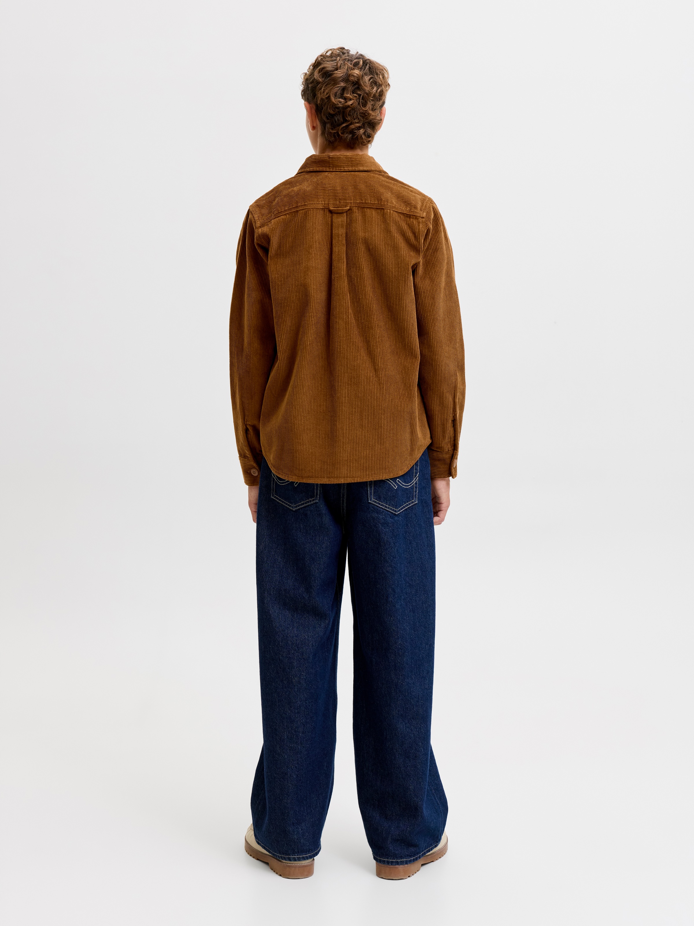 Jack & Jones Junior Langarmhemd »JJEREGENT CORD OVERSHIRT LS JNR« Baumwolle, locker geschnitten