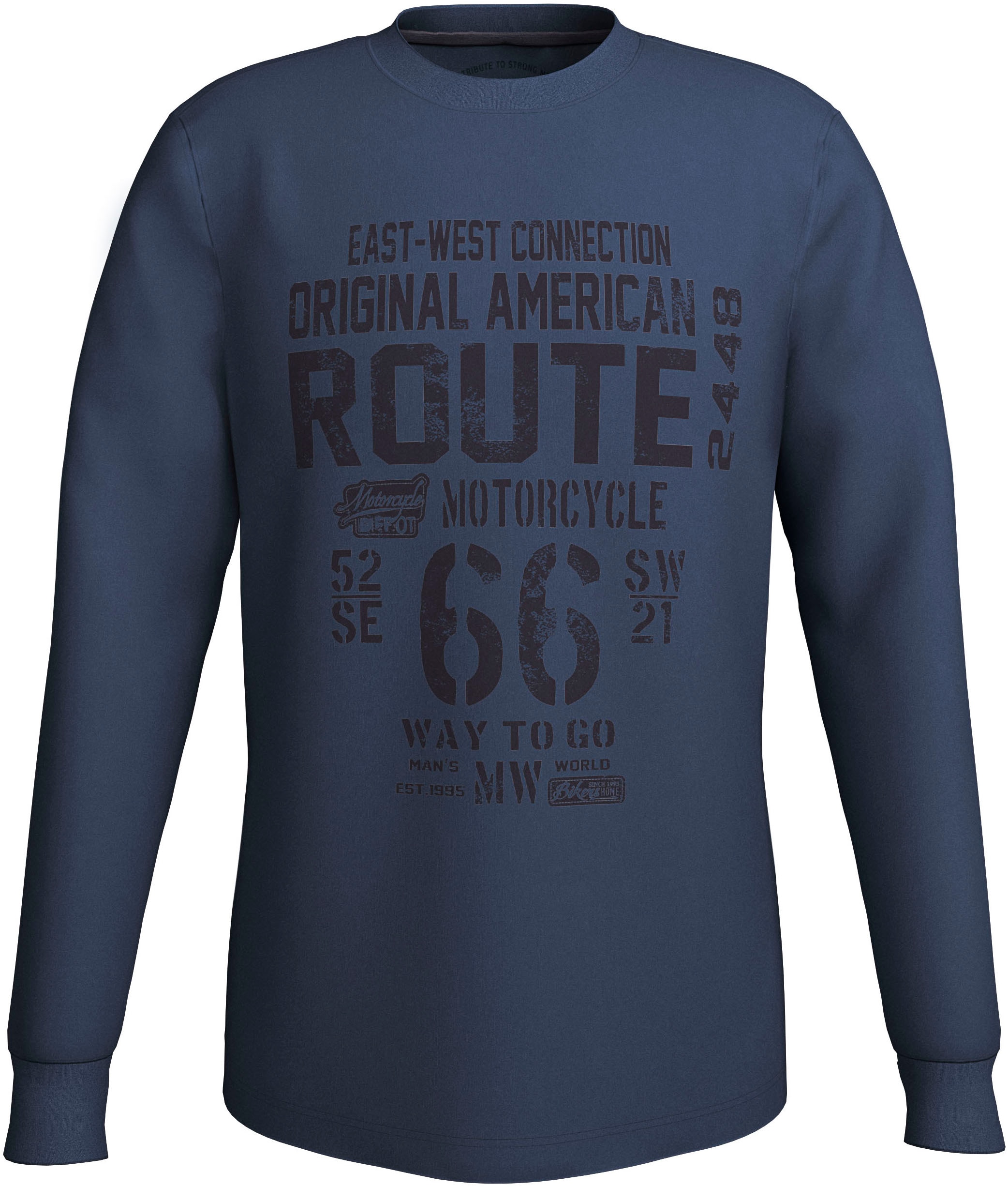 Mans World Rundhalsshirt "Neue Kollektion", mit Bündchen günstig online kaufen