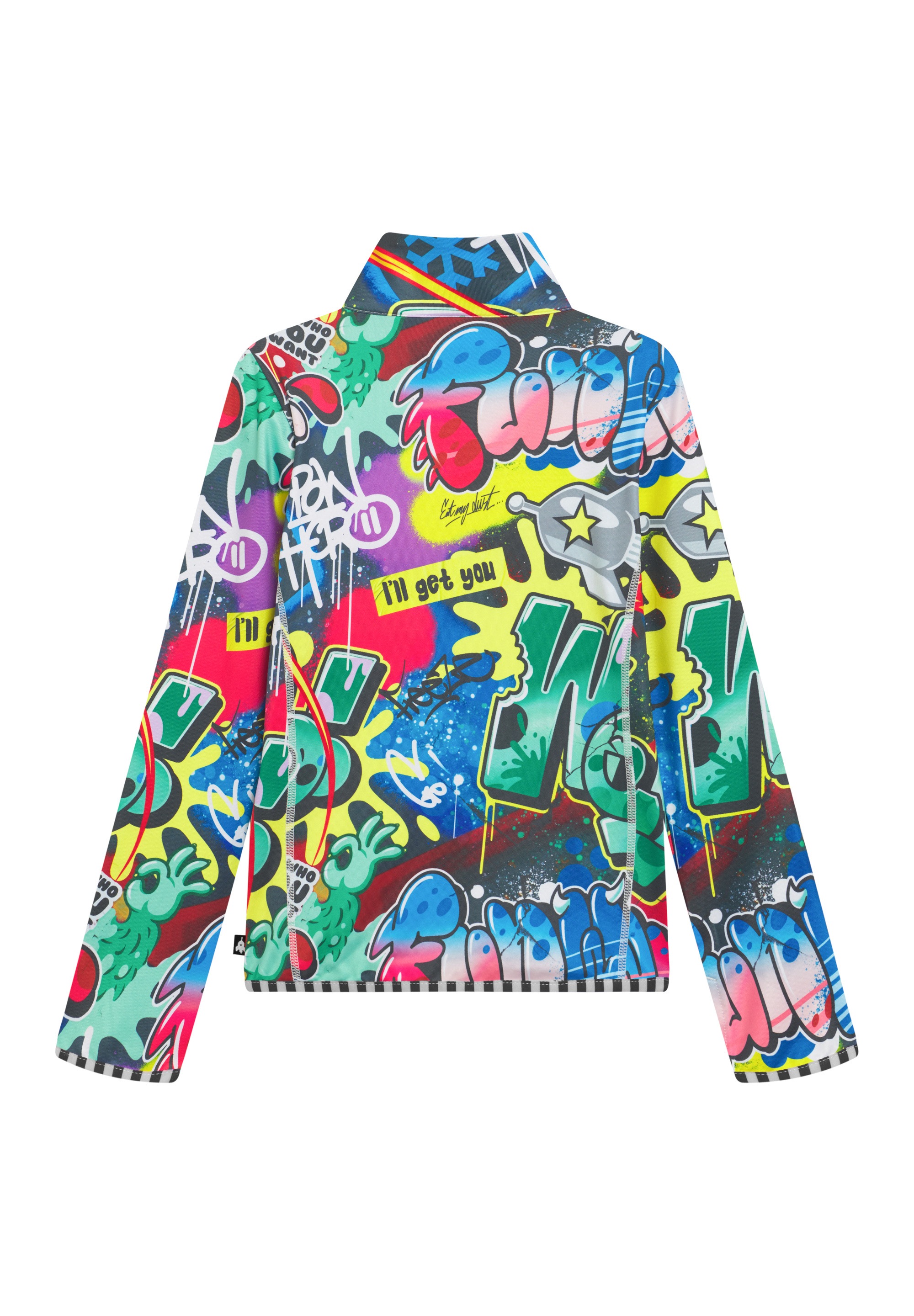 WeeDo Langarmshirt »COSMO SPRAYPRINT«, Feuchtigkeitsregulierendes Funktionsshirt für Kinder