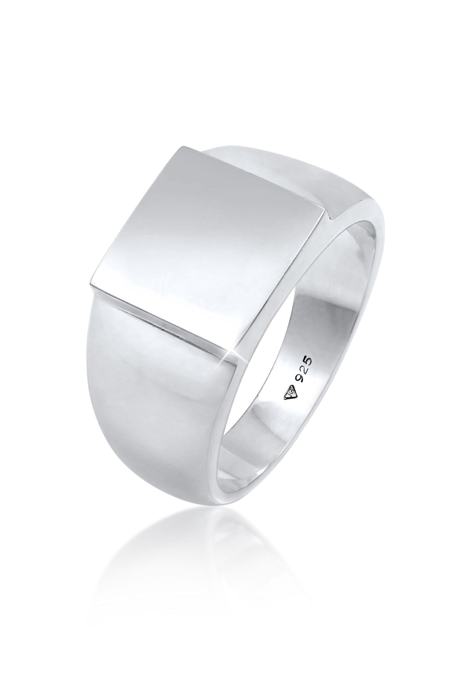 Kuzzoi Siegelring »Ring Herren Siegelring Rechteckig Klassik 925 Silber«