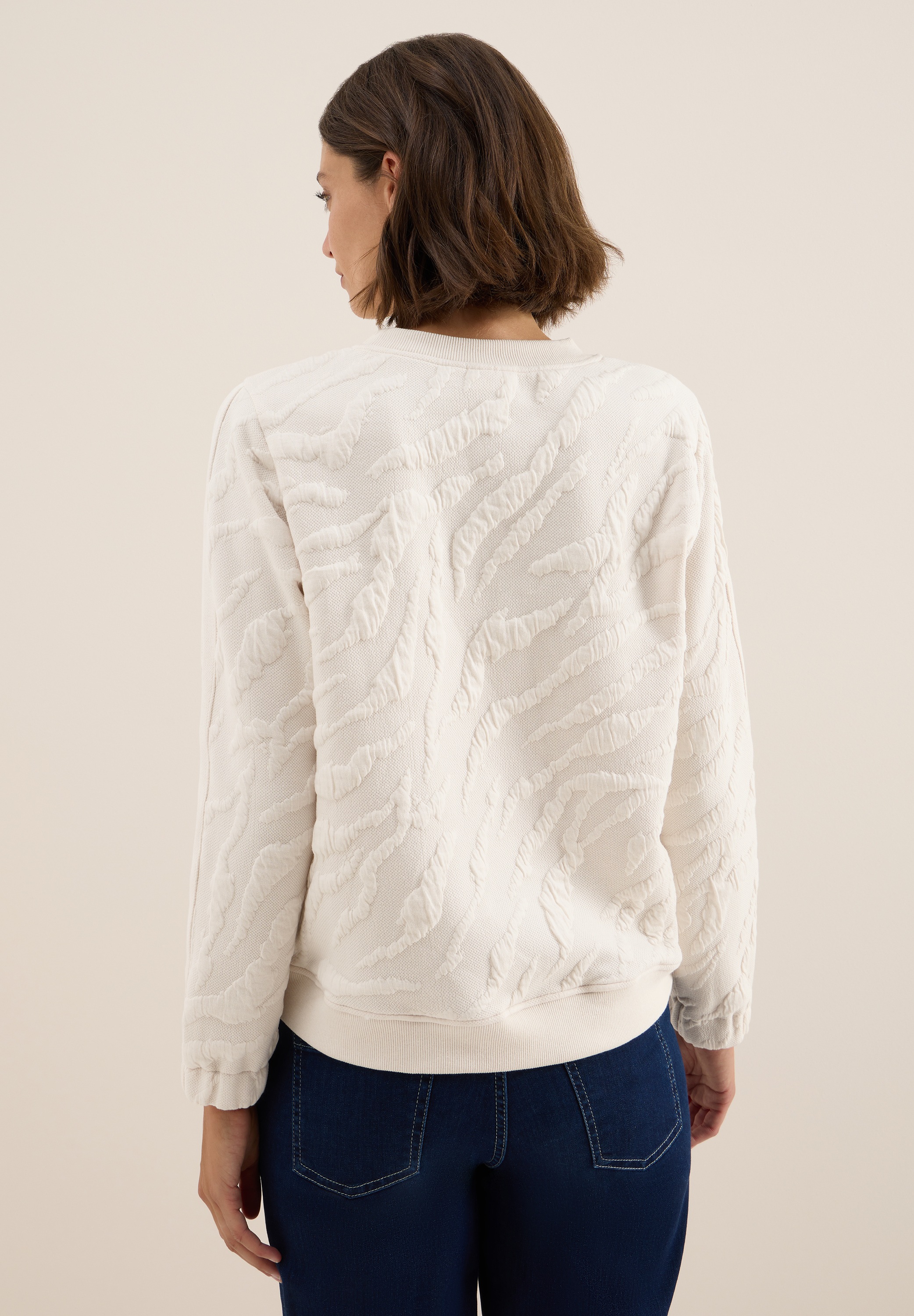 Cecil Sweatshirt, mit Struktur-Muster günstig online kaufen