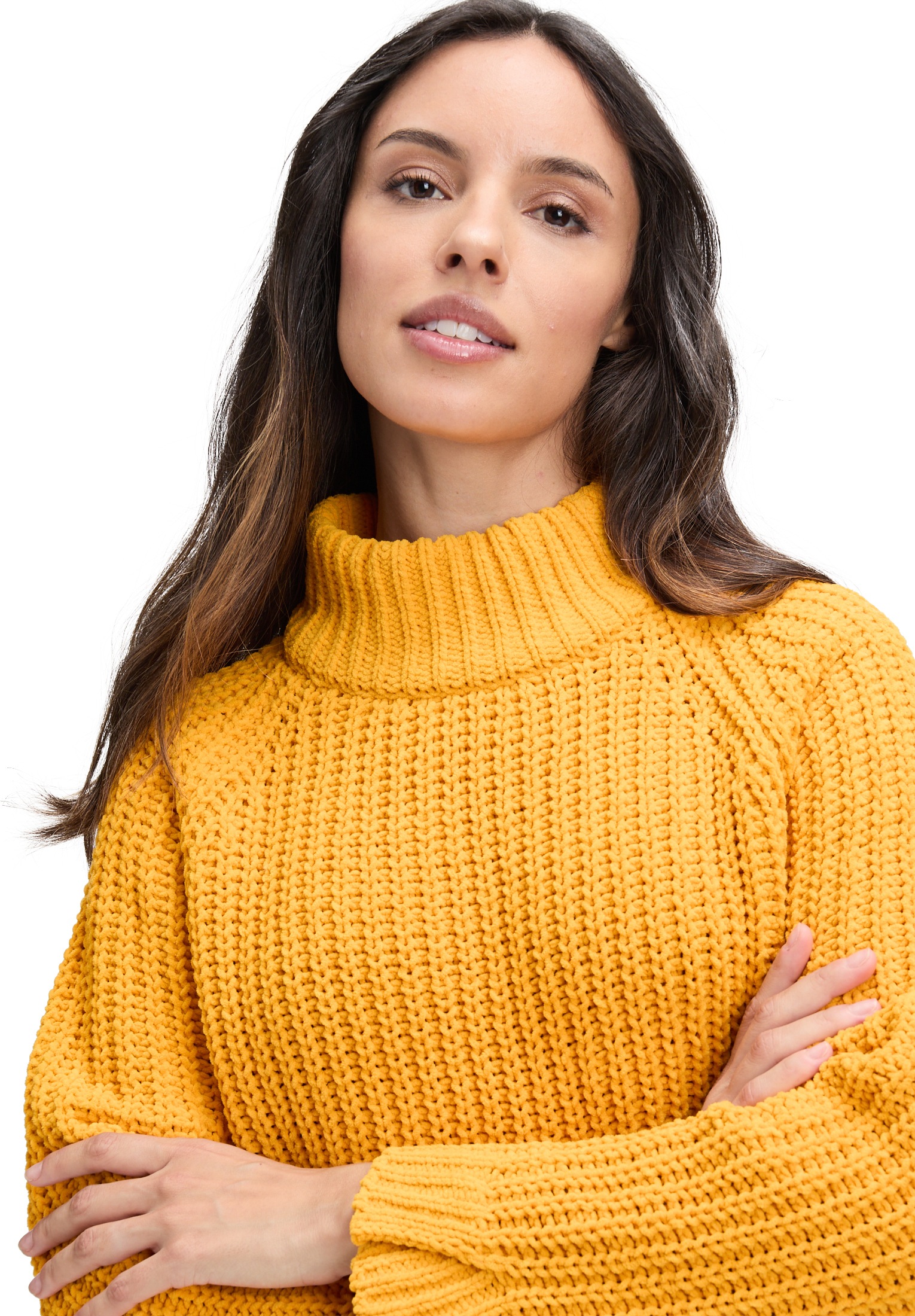 Cartoon Strickpullover »Damen mit Stehkragen« 1 Stk.