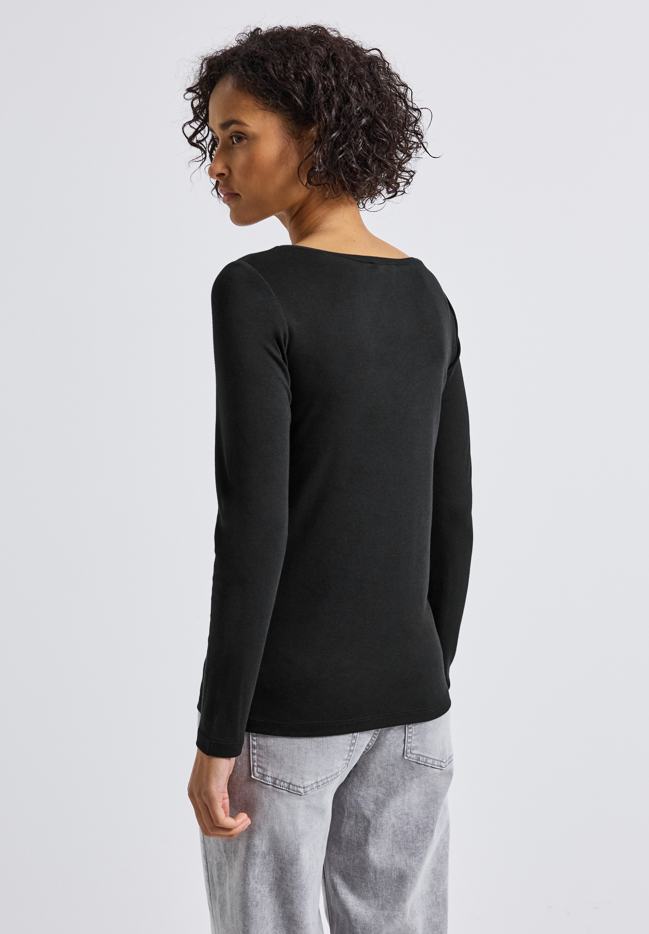 STREET ONE Langarmshirt, im soften Baumwoll-Mix