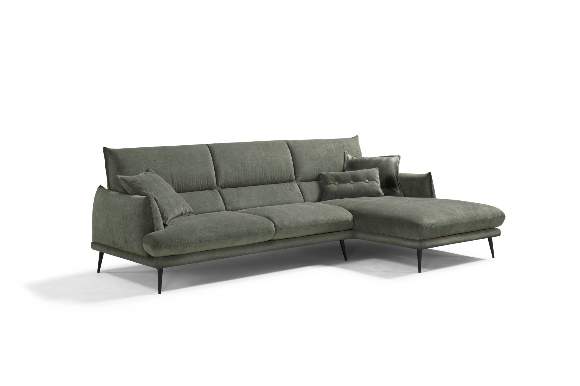 Egoitaliano Ecksofa "FUNNY, hochwertiges & aktuelles Design, bequeme Rückenlehne, L-Form" hochwertiger Sitzkomfort, L-Form
