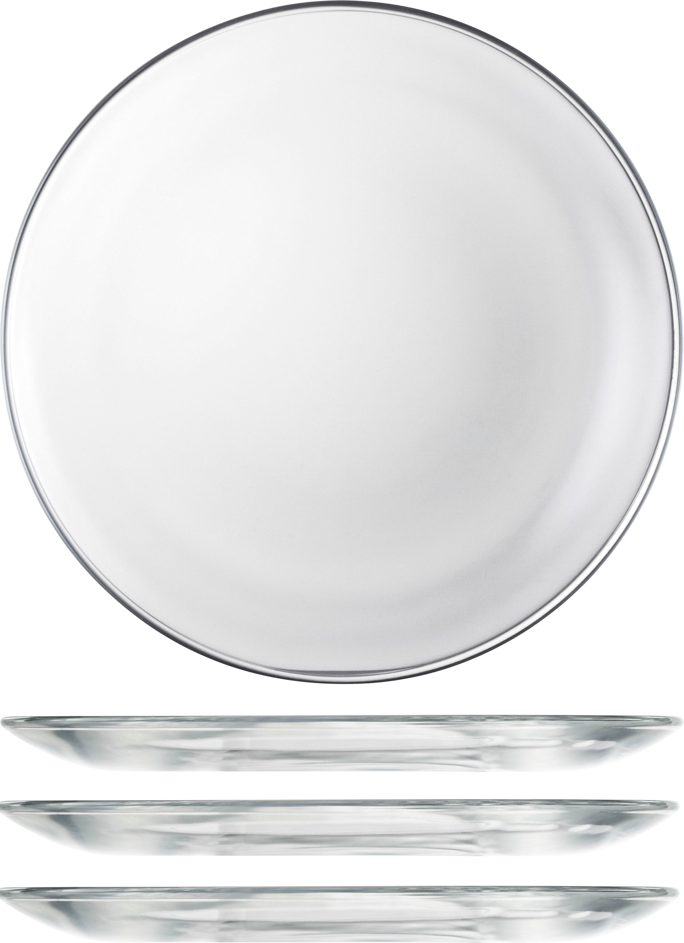 Salatteller »30056722«, (Set, 4 St.), Kristallglas, Ø 21 cm